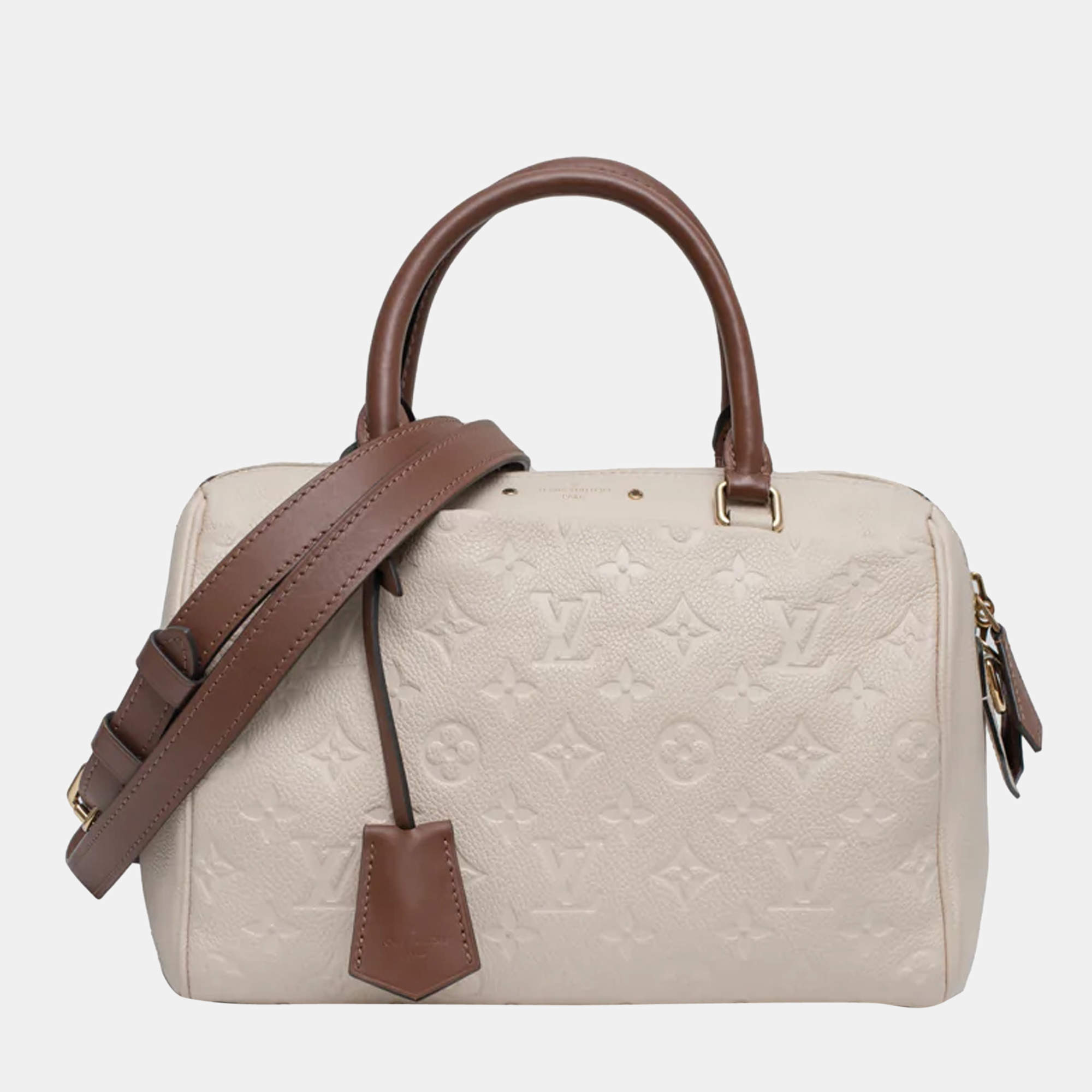 Louis Vuitton Speedy Bandouliere Monogram Empreinte 25 Rose Poudre in  Leather with Gold-tone - US