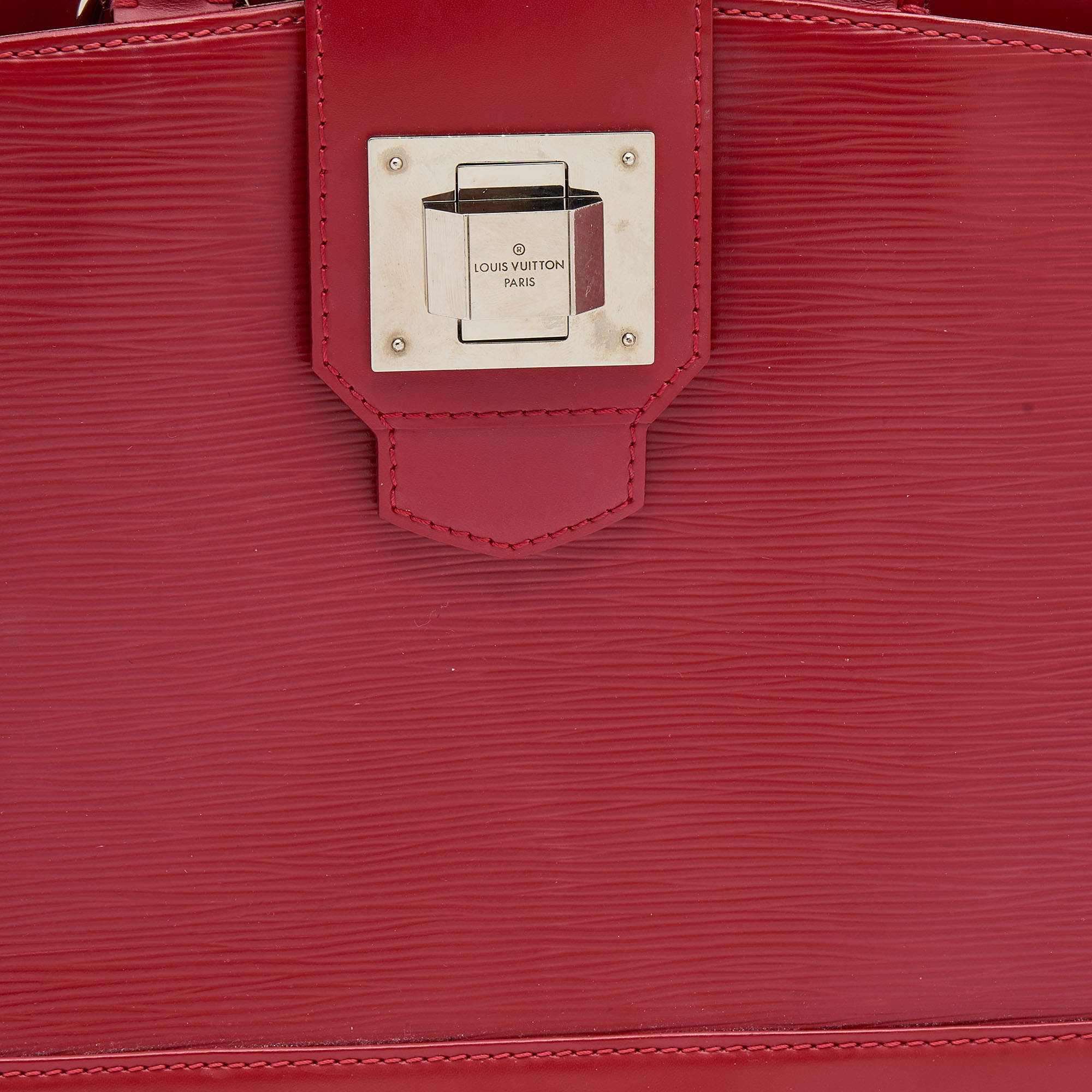 LOUIS VUITTON Epi Mirabeau PM Carmine 81666