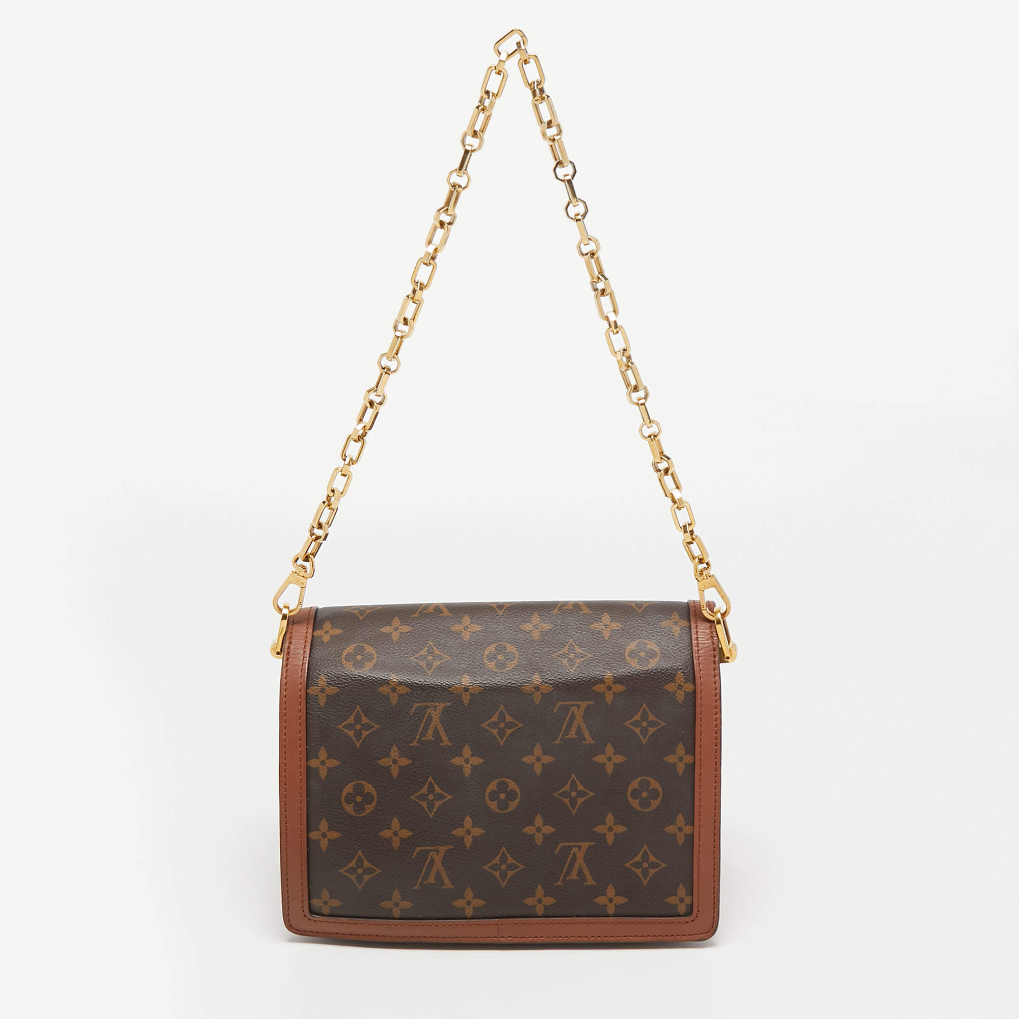 Louis Vuitton Micro Dauphine Monogram Reverse in Coated Canvas with  Gold-tone - US