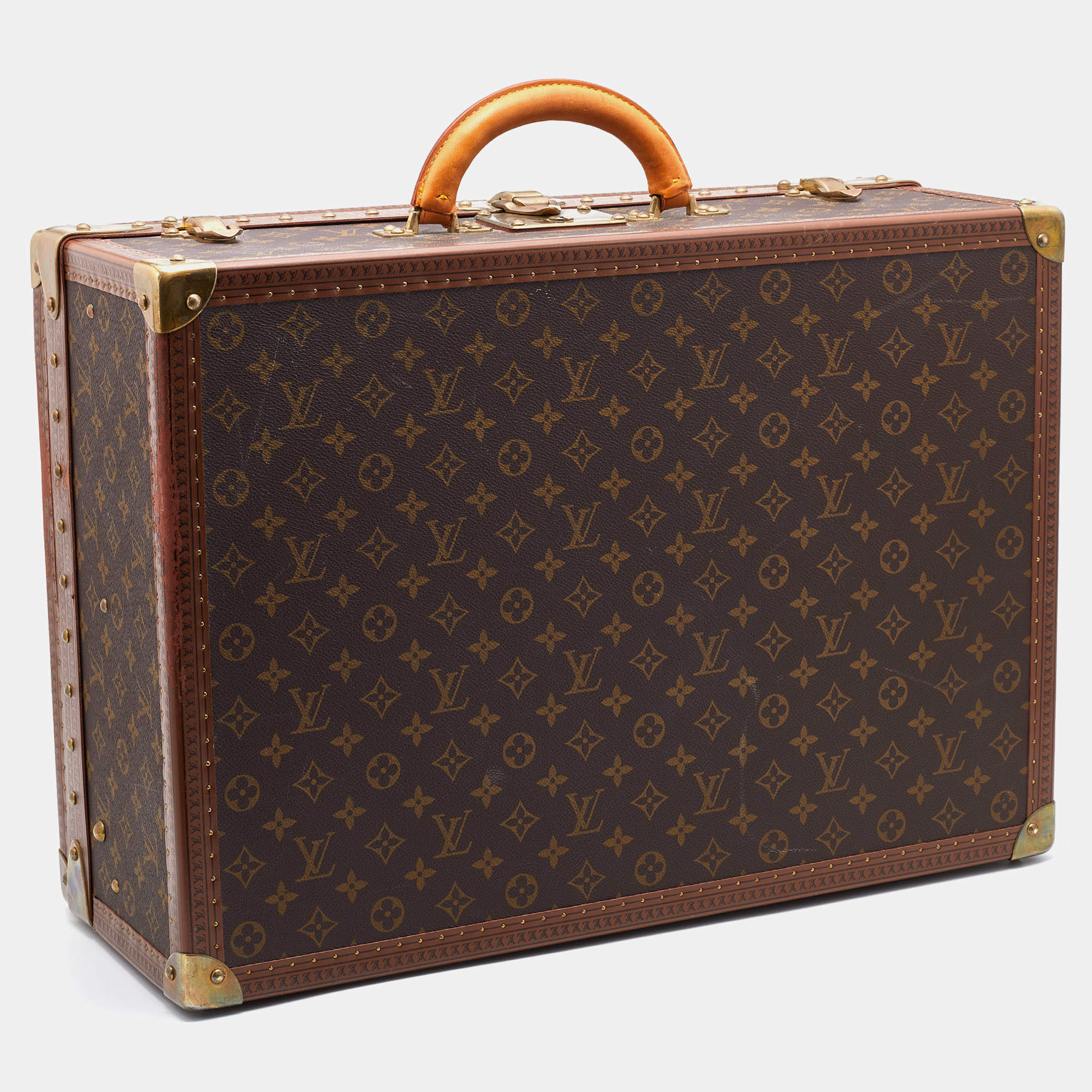 Vintage Louis Vuitton Alzer 55 Travel Suitcase Luxury Luggage 