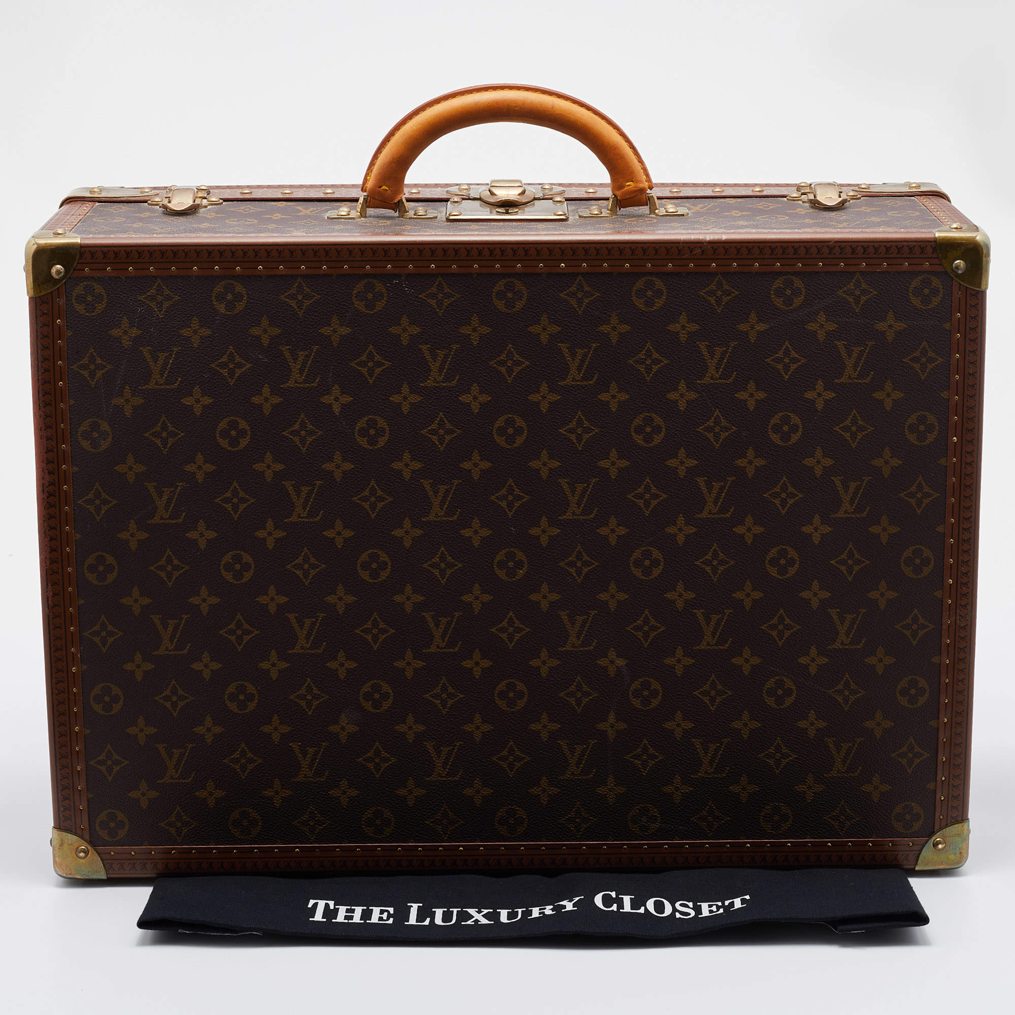 Louis Vuitton Alzer 55 Monogram Trunk Handbag M21229 Aas46050