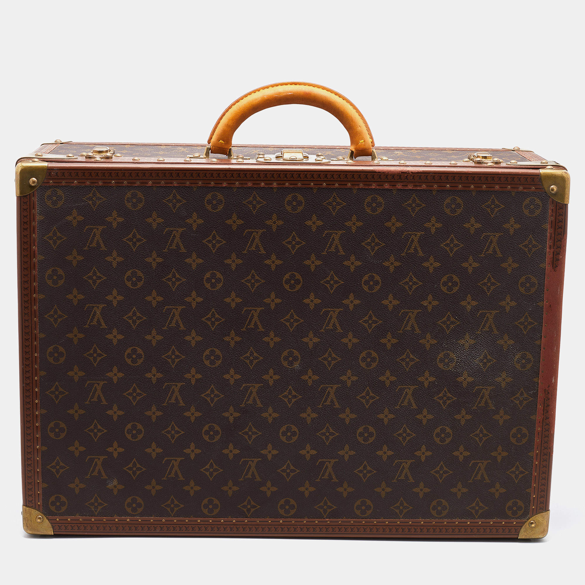 Vintage Louis Vuitton Alzer 55 Travel Suitcase Luxury Luggage 