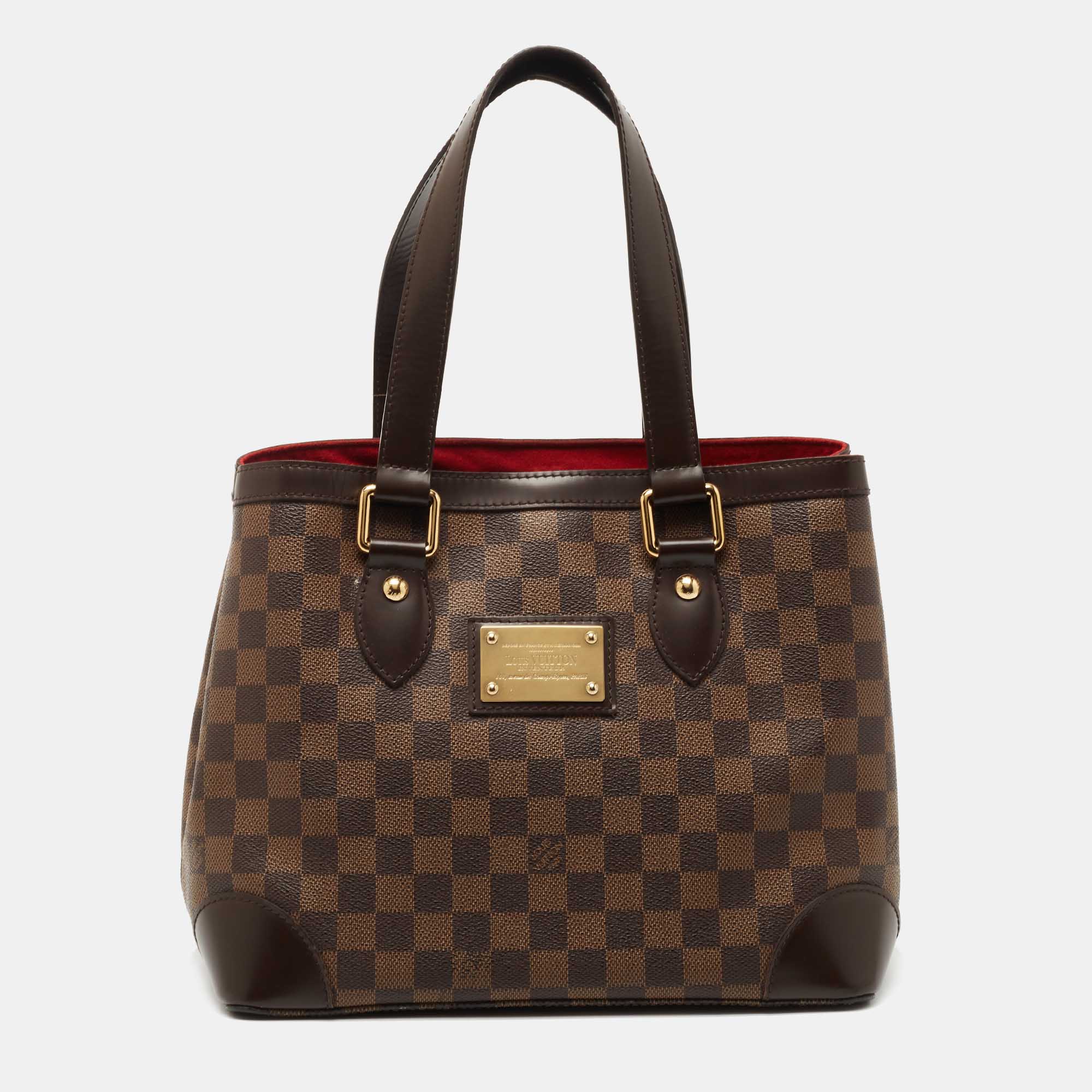 مملوكة مسبقًا Louis Vuitton Damier Ebene Canvas Hampstead PM Bag