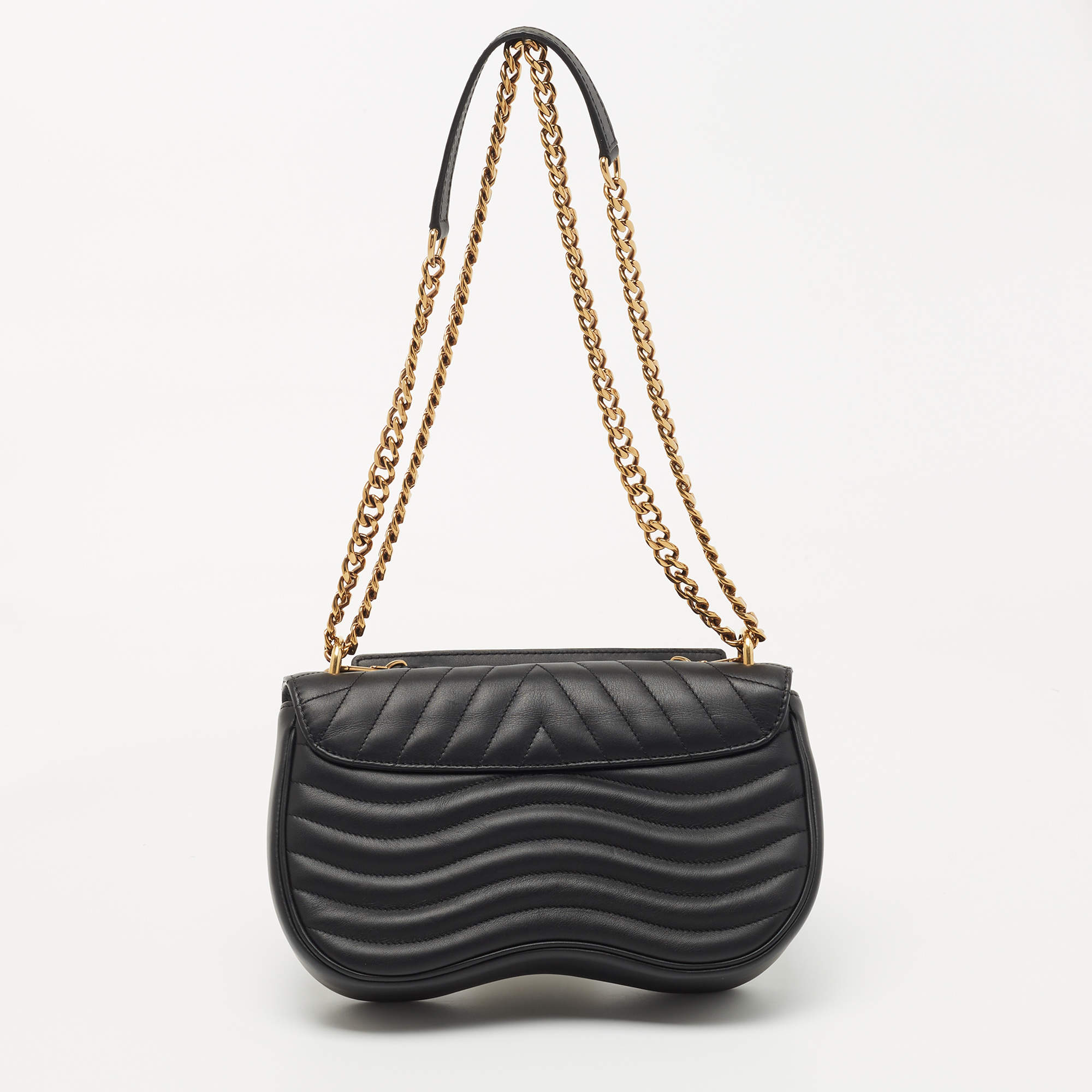 New Wave MM Chain Bag - Luxury New Wave Grey