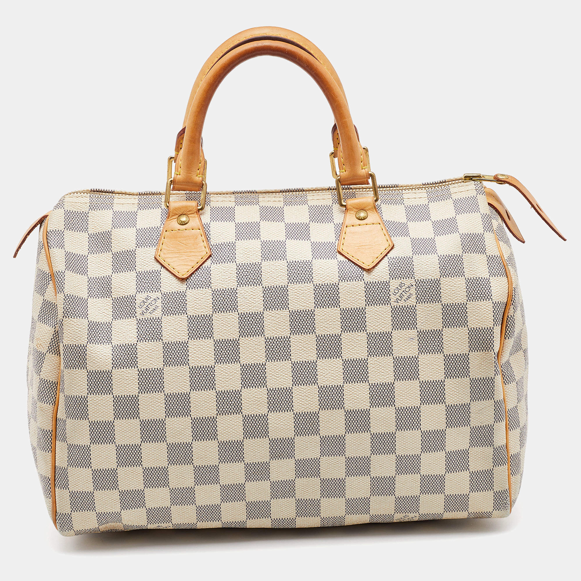 Pre Owned Louis Vuitton Damier Azur Canvas Speedy 30 Bag