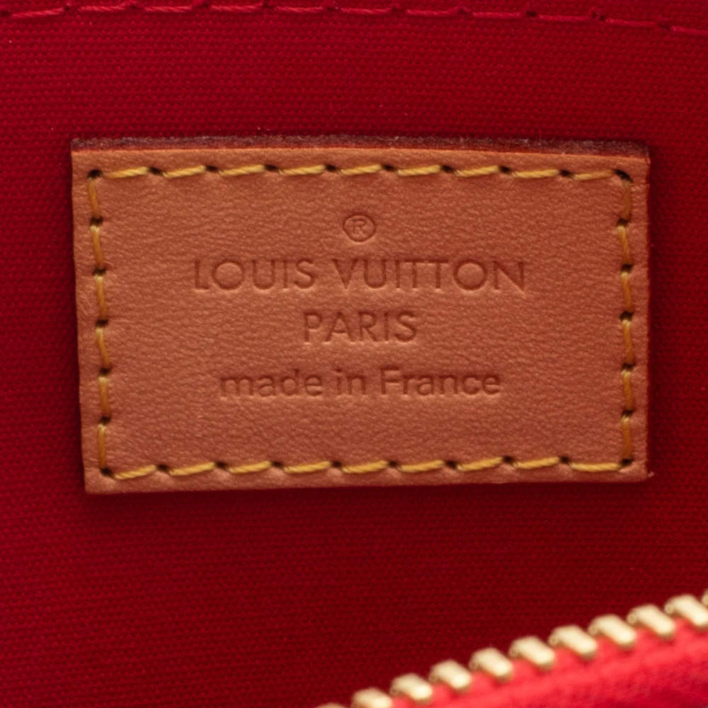 Louis Vuitton Little Alma Handbag Red Monogram Satin M92350 SP1002 171065