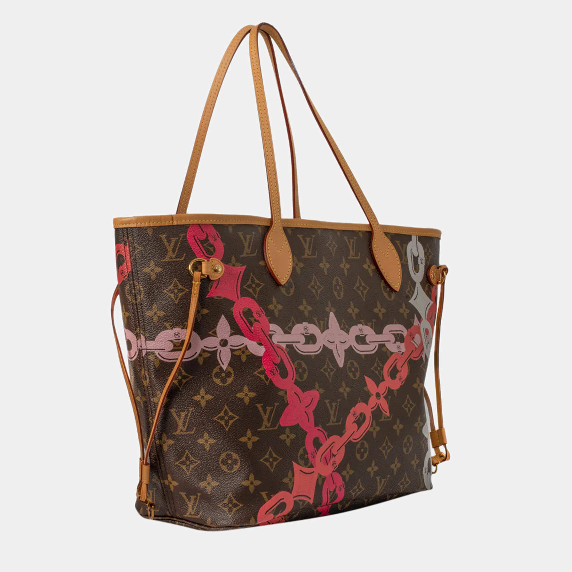 Louis+Vuitton+Neverfull+Tote+MM+Silver+Canvas for sale online