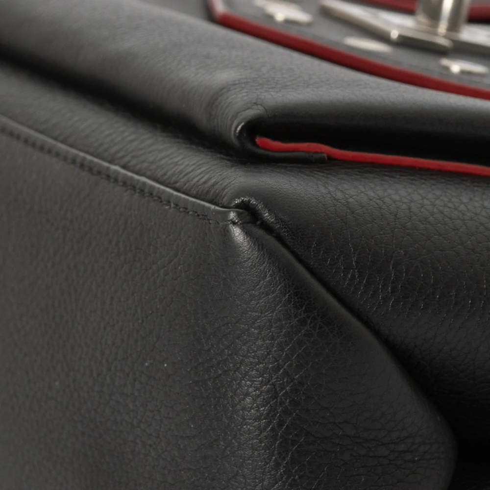 Rivets leather handbag Louis Vuitton Black in Leather - 2040275