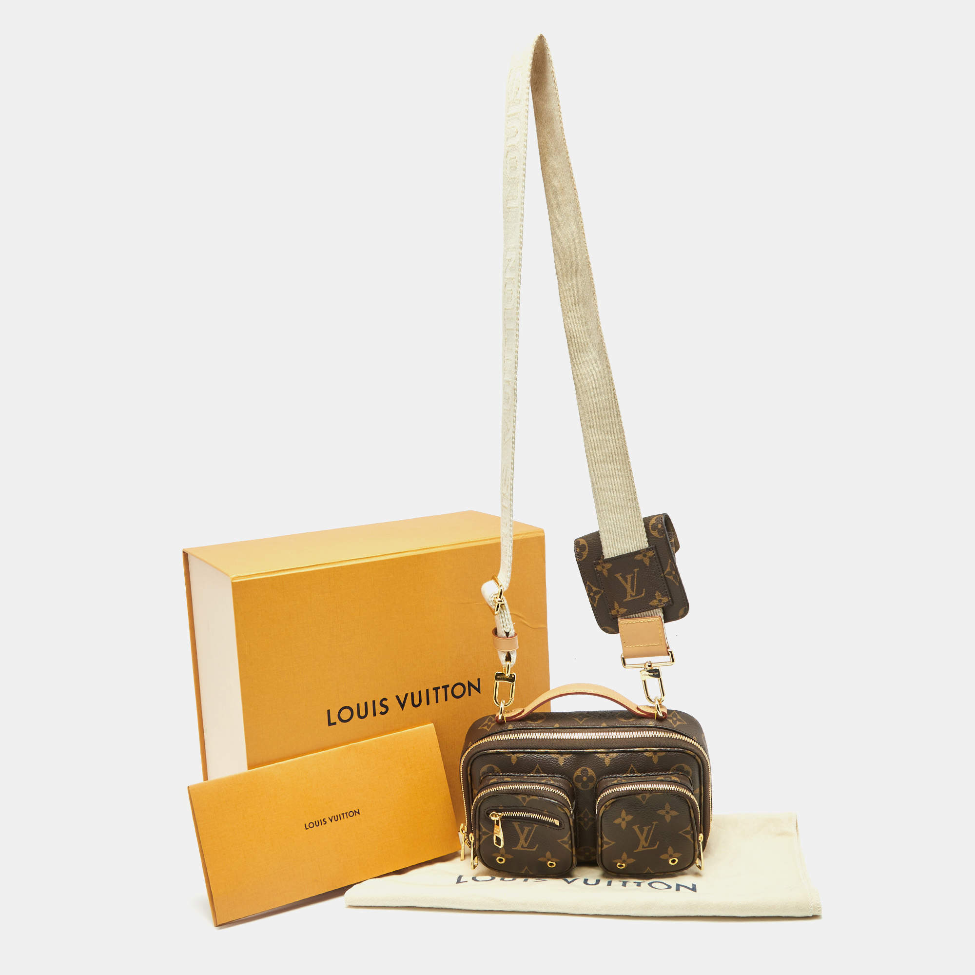 Louis Vuitton Utility Crossbody Bag Monogram Canvas Brown 2310261
