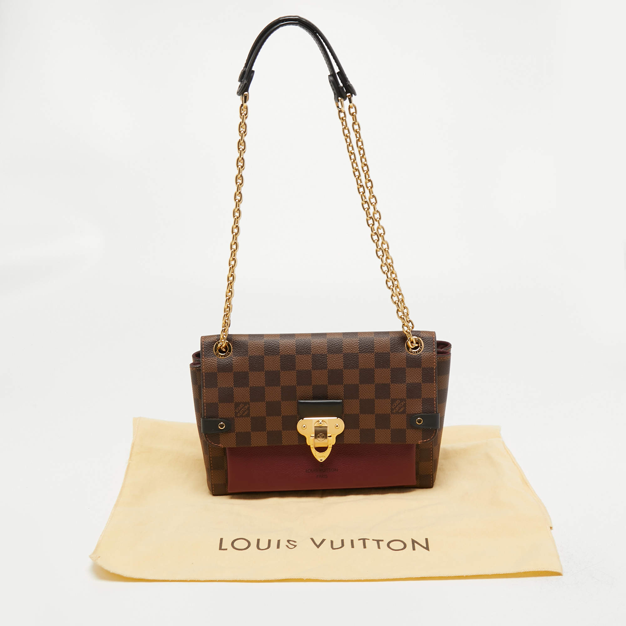 Louis Vuitton Bordeaux Damier Ebene Canvas Vavin PM Bag Louis