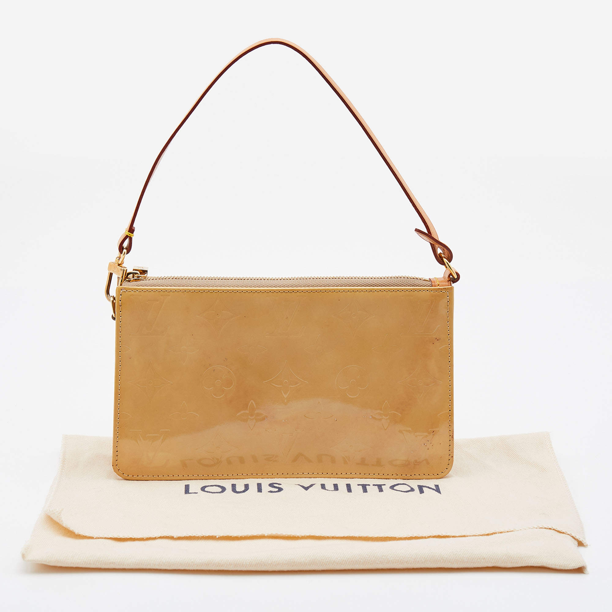 Louis Vuitton Beige Monogram Vernis Lexington Pochette Bag