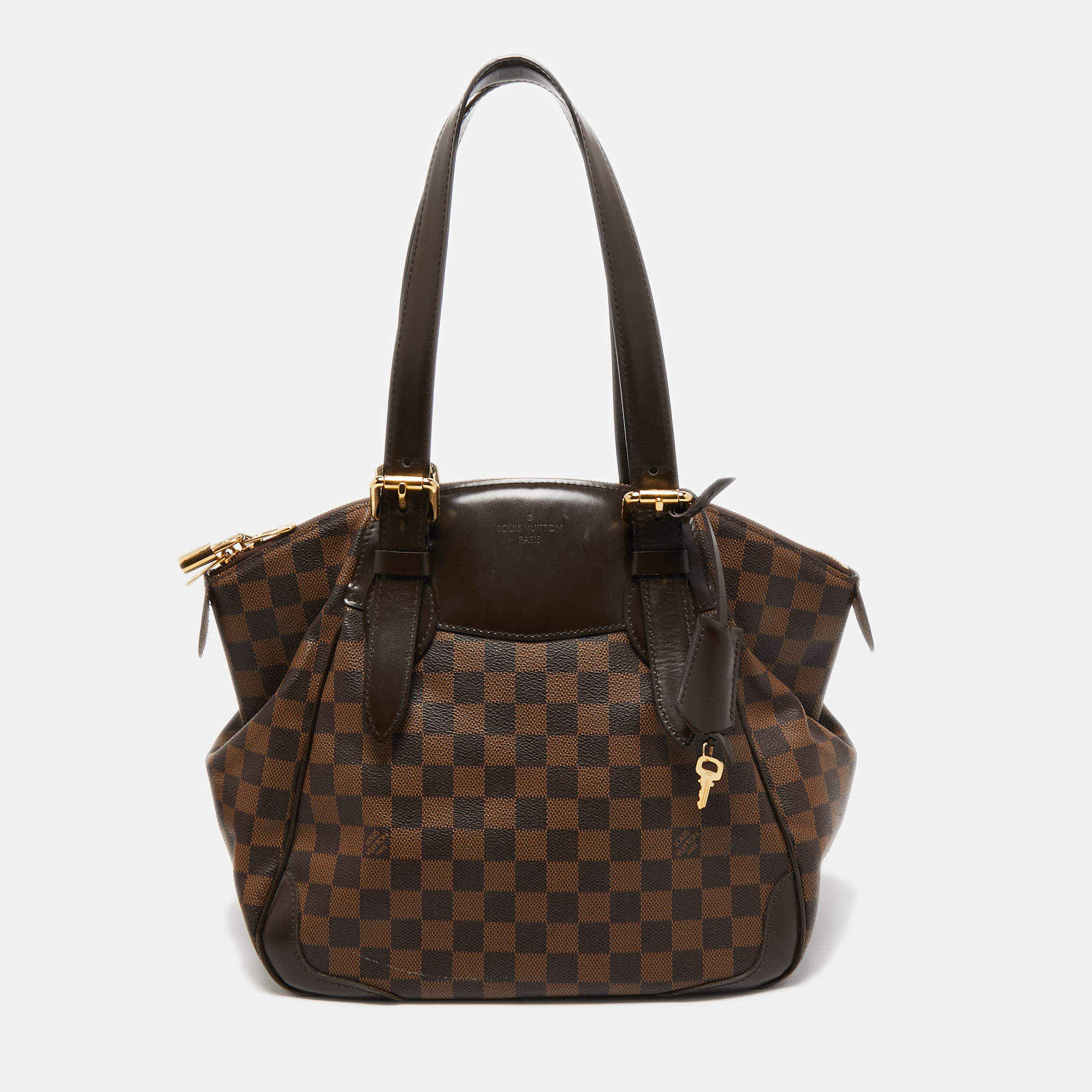 Pre Owned Louis Vuitton Damier Ebene Canvas Verona MM Bag