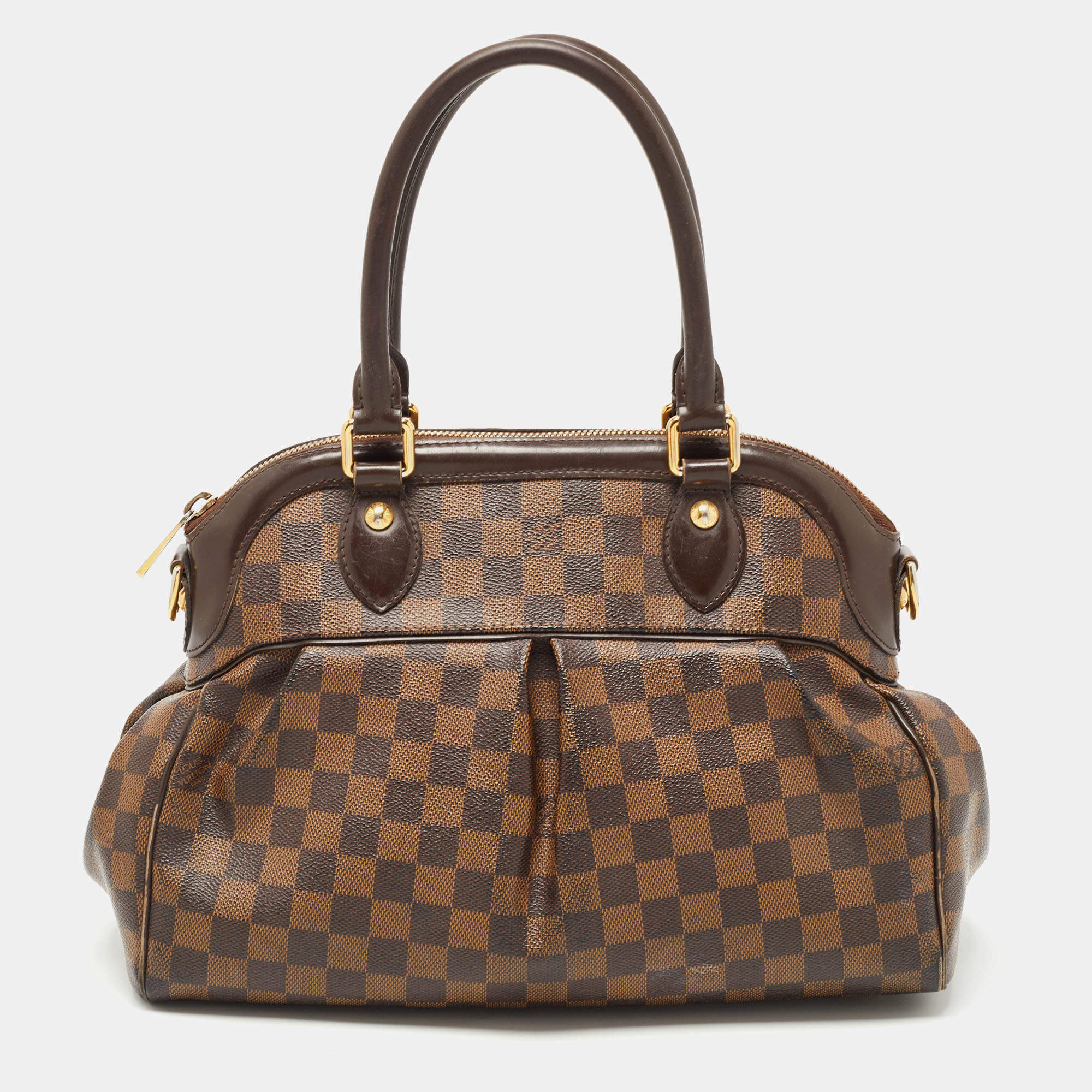 Pre Owned Louis Vuitton Damier Ebene Canvas Trevi PM Bag