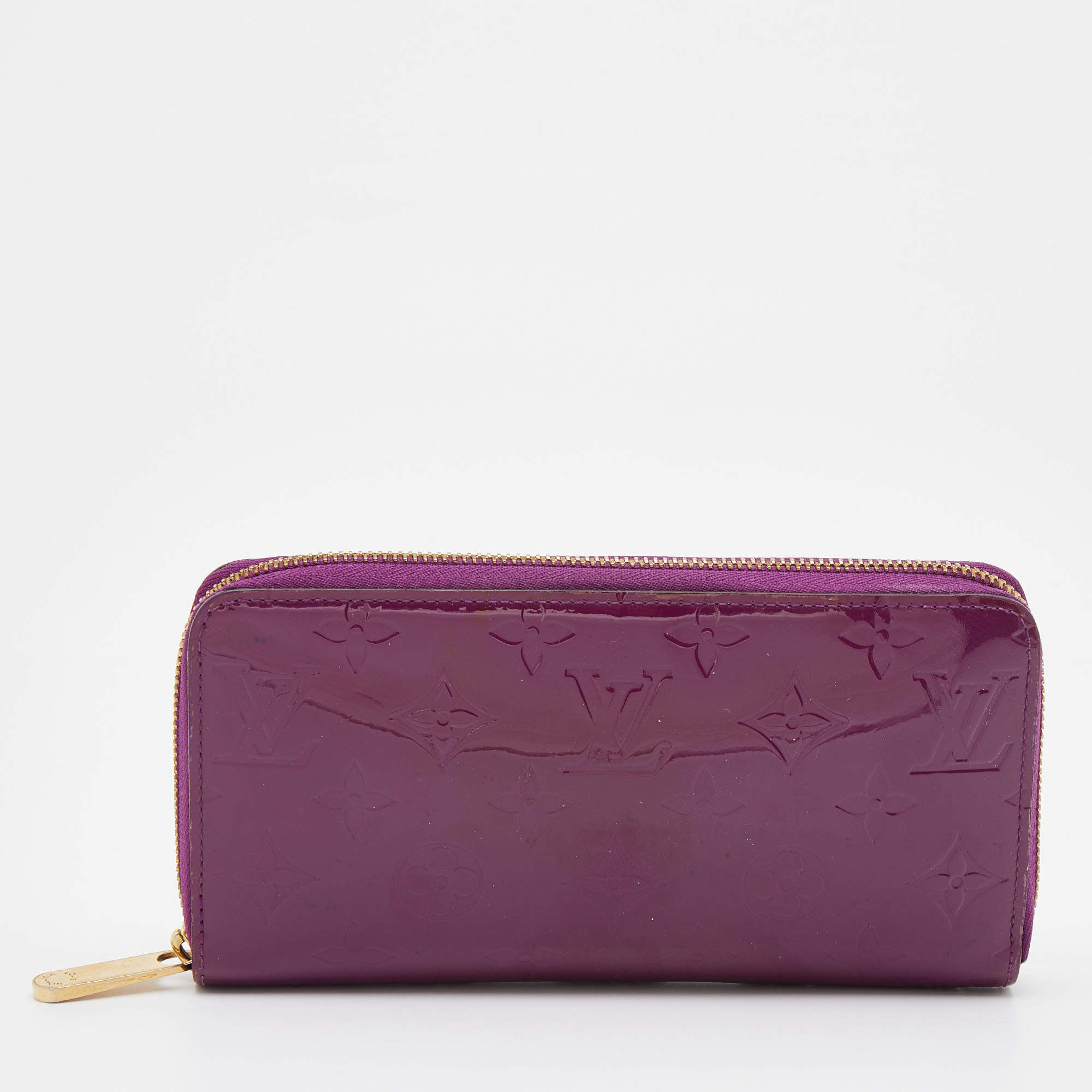 Louis Vuitton Violette Monogram Vernis Zippy Wallet