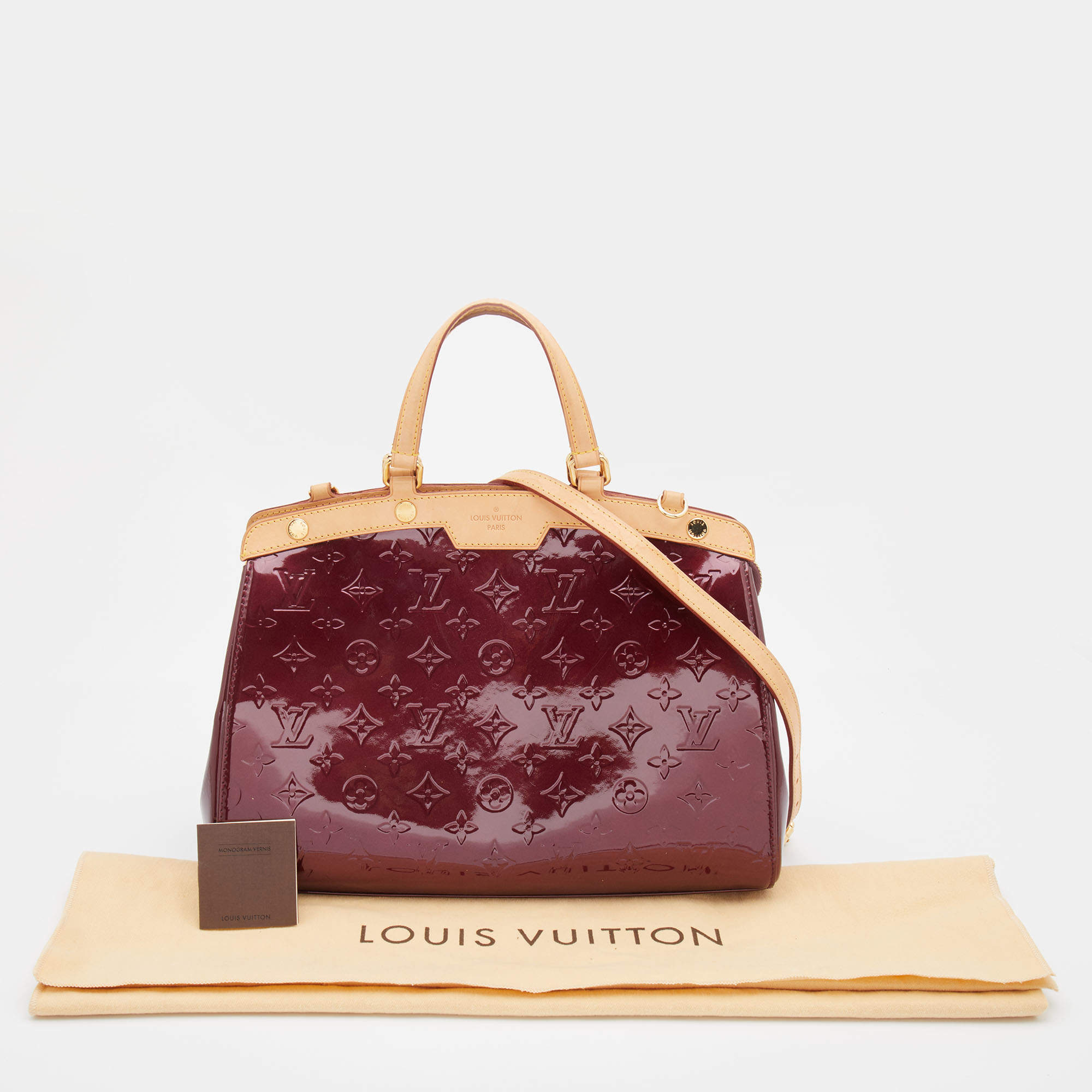 Louis Vuitton Vernis Amarante Monogram Brea MM Tote Bag (2010) For