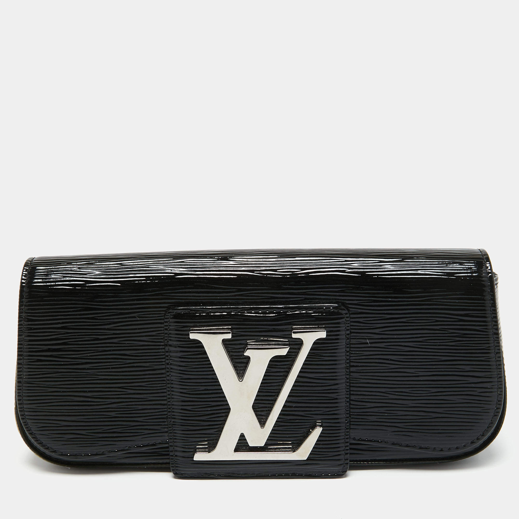Pre Owned Louis Vuitton Black Electric Epi Leather Sobe Clutch