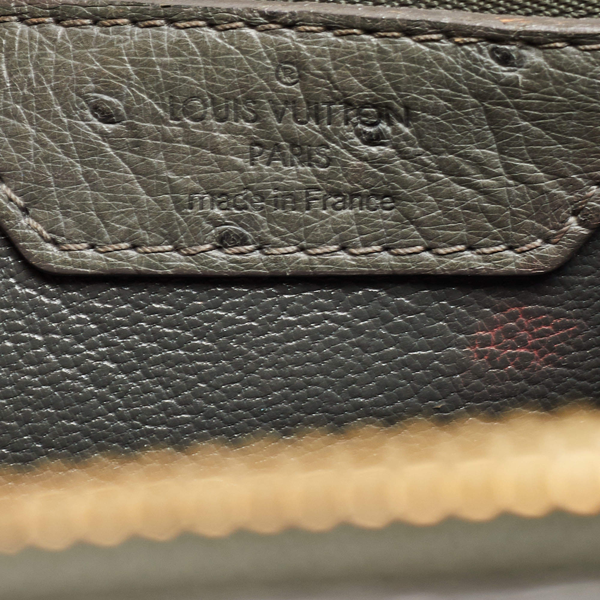 Louis Vuitton Grey Ostrich Alma GM Bag Louis Vuitton | The Luxury Closet