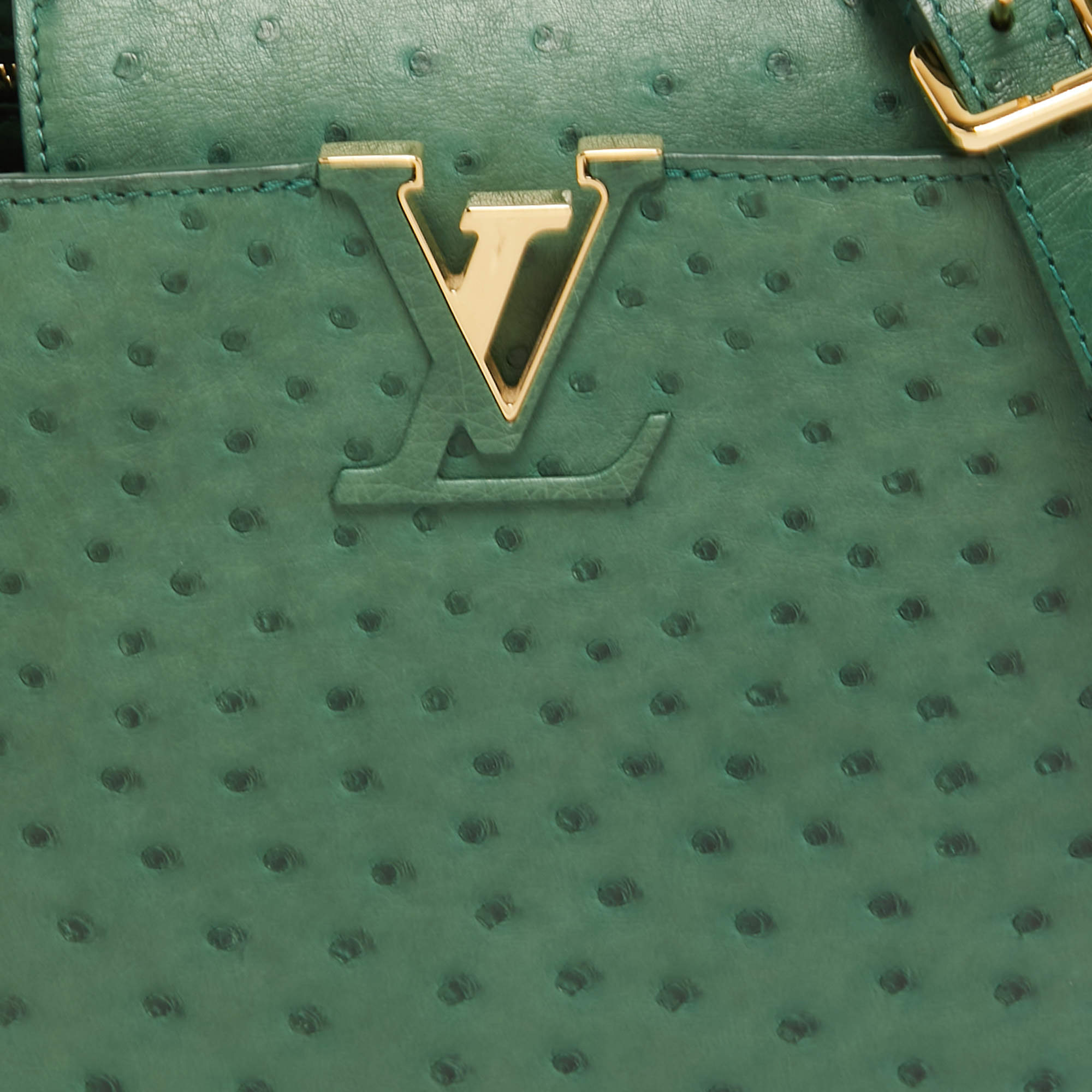 Louis Vuitton Ostrich Capucines BB - Pink Handle Bags, Handbags - LOU586770