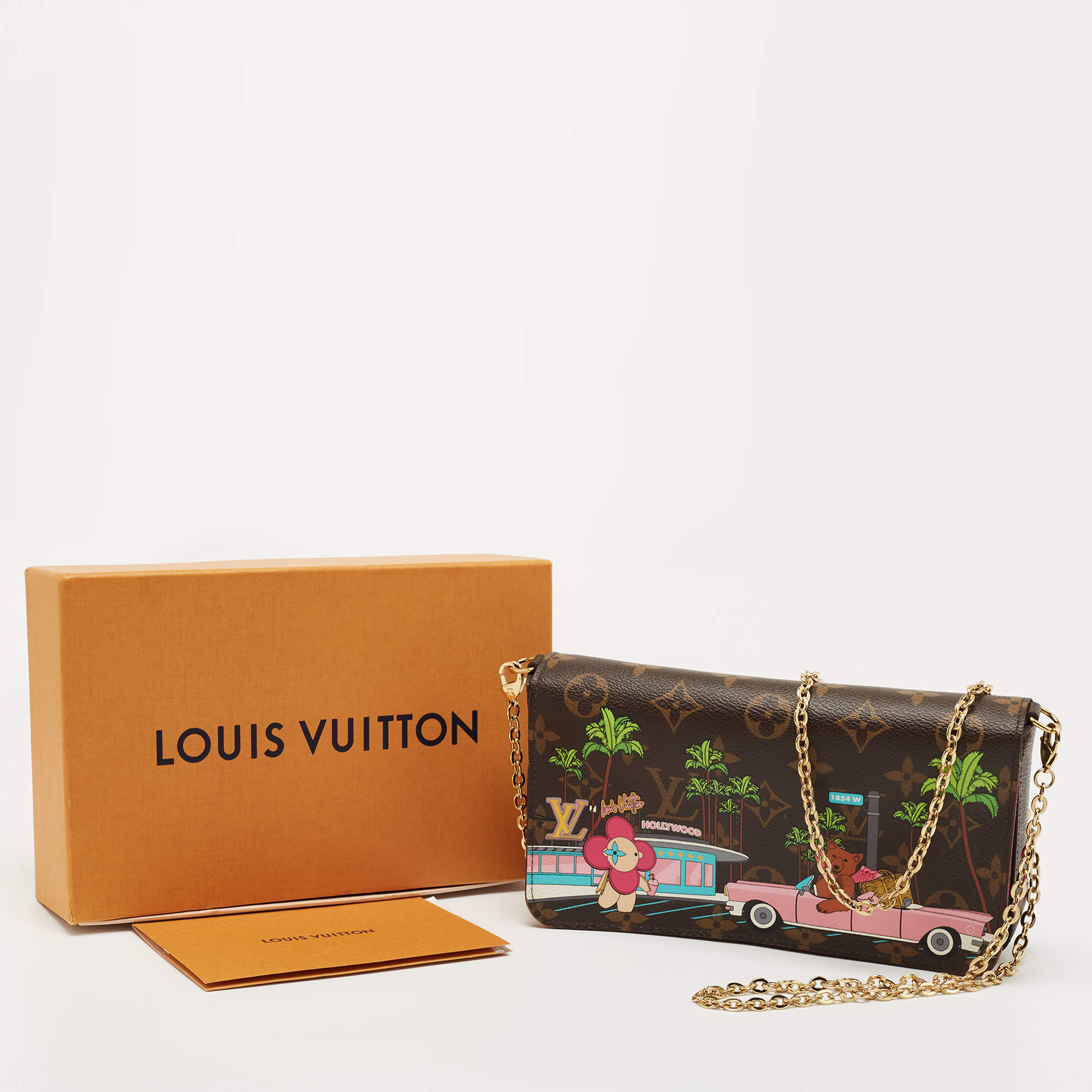 Louis Vuitton Felicie Pochette Limited Edition Vivienne Xmas Monogram  Canvas Brown 2166911