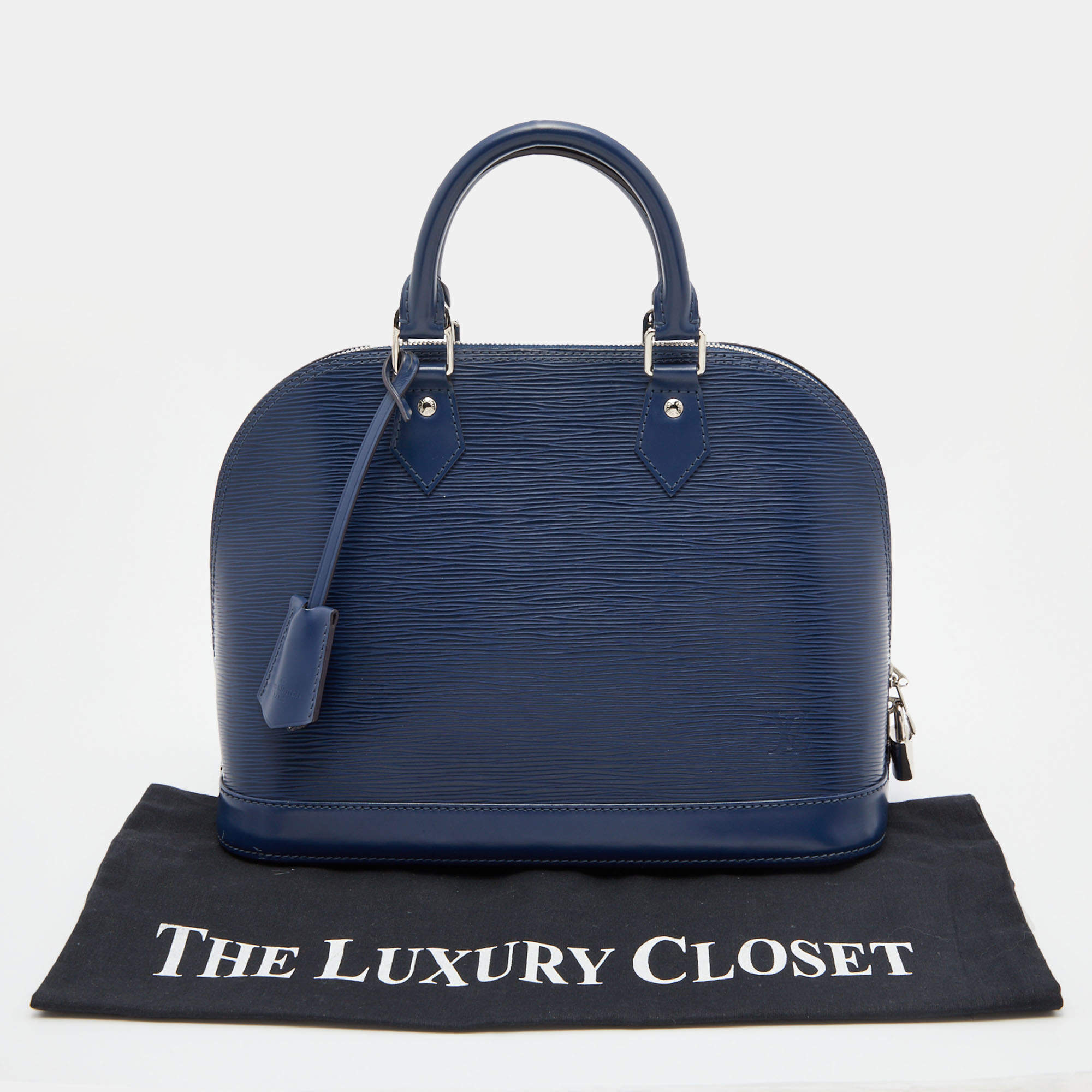 Louis Vuitton Shoulder Bag Epi Messenger Bb Blue Navy Leather