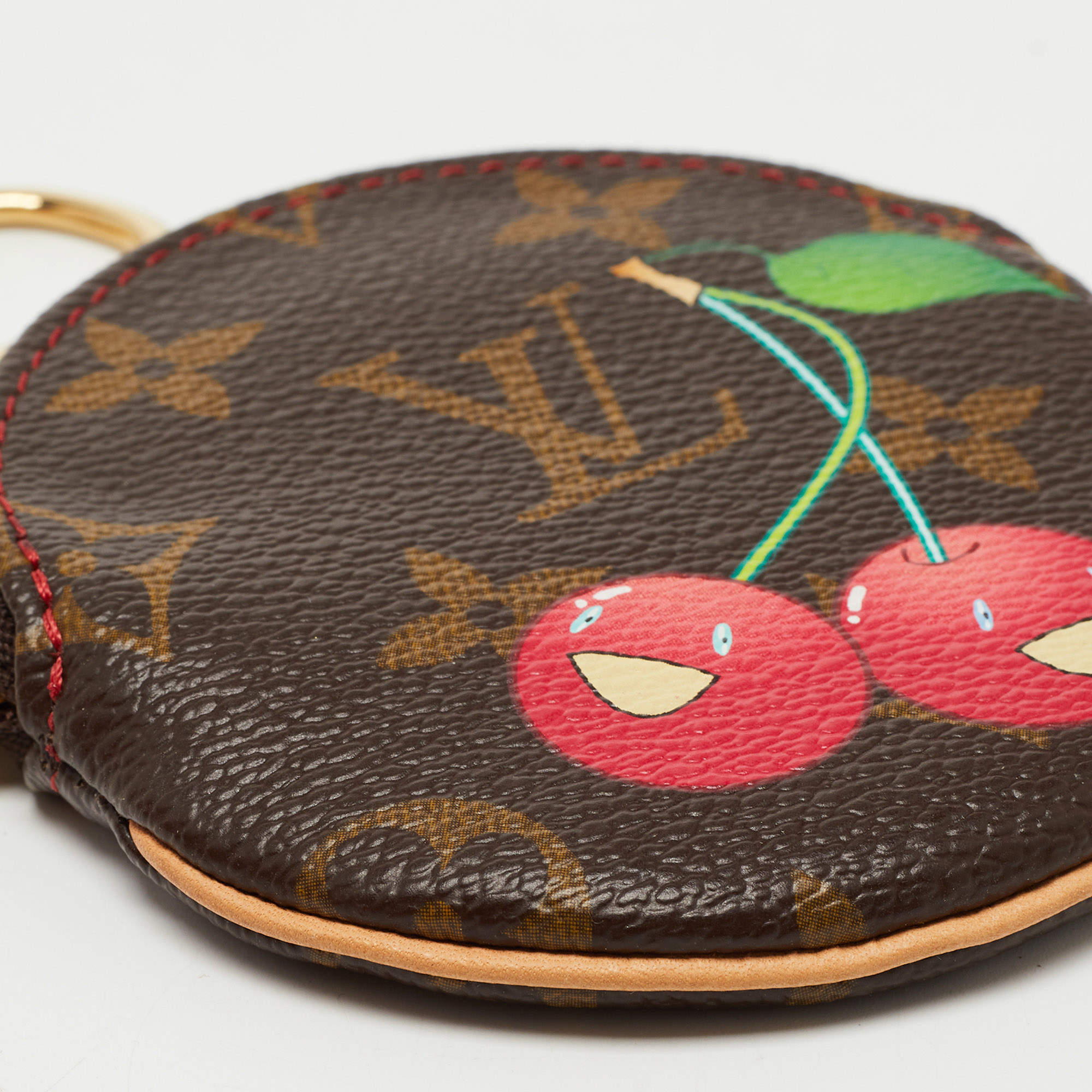 Louis Vuitton Crafty Round Coin Purse Cream/Red in Monogram Giant Coated  Canvas with Gold-tone - US
