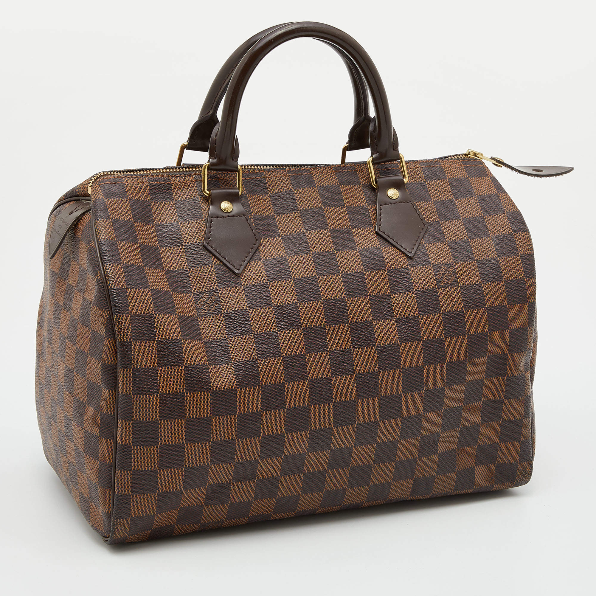 Speedy cloth handbag Louis Vuitton White in Cloth - 24633431