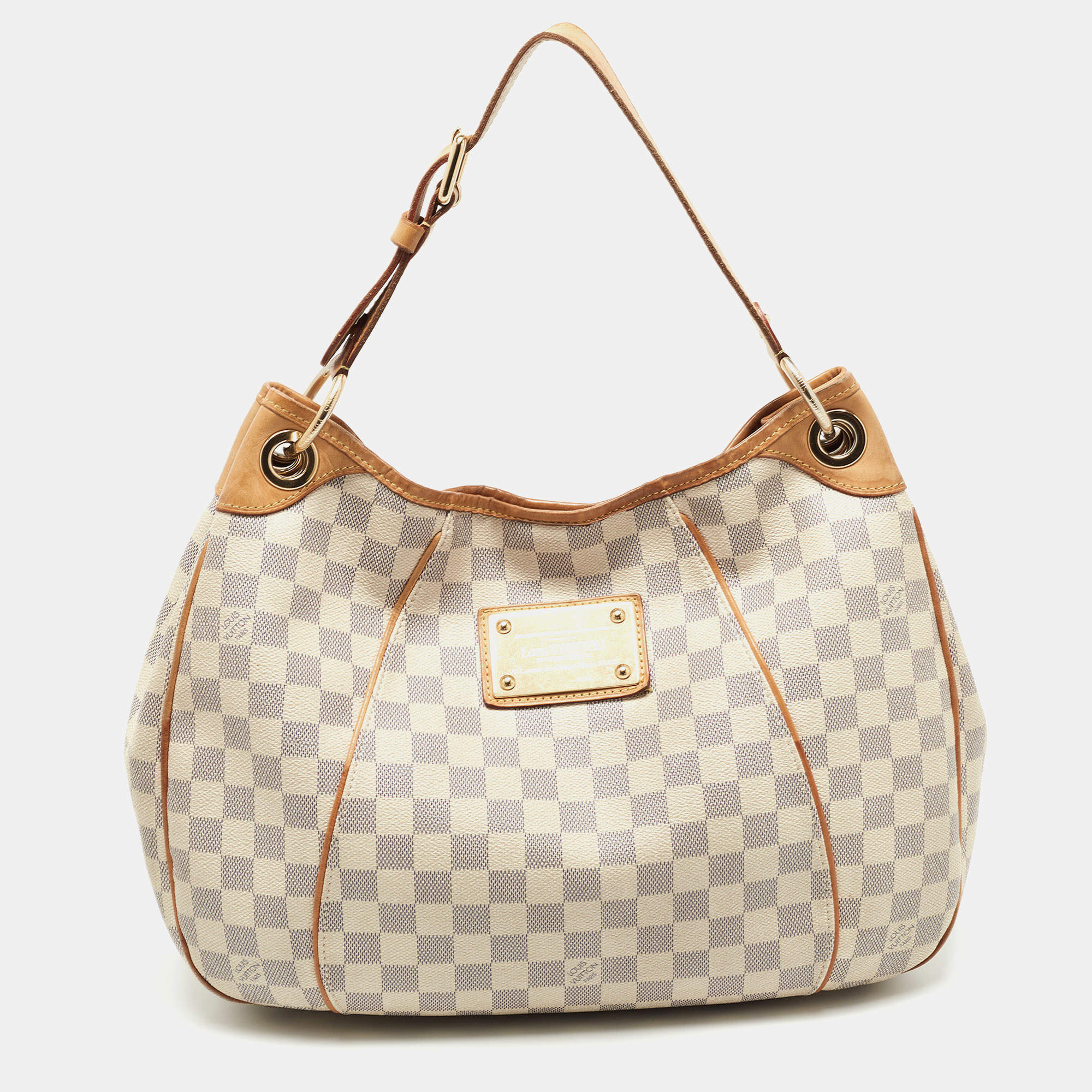 Pre Owned Louis Vuitton Damier Azur Canvas Galliera PM Bag