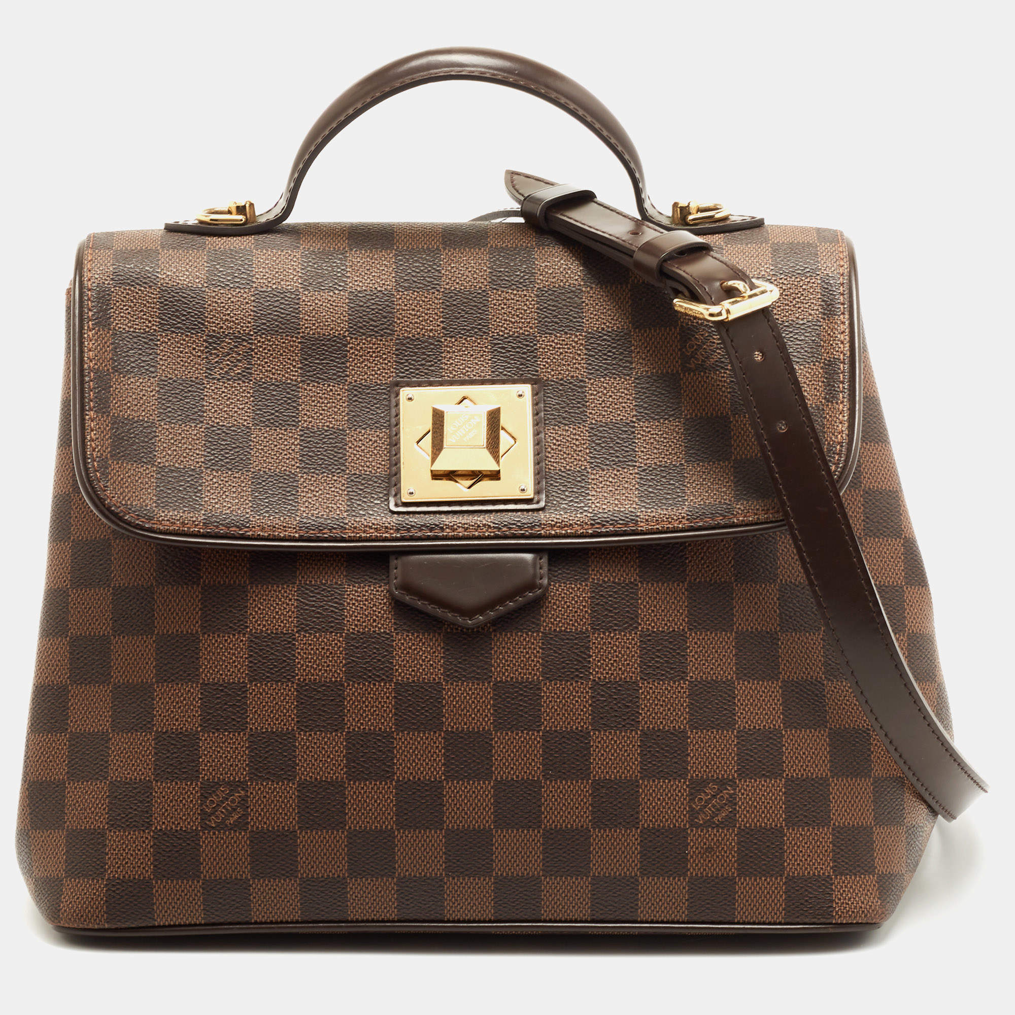 مملوكة مسبقًا Louis Vuitton Damier Ebene Canvas Bergamo MM Bag