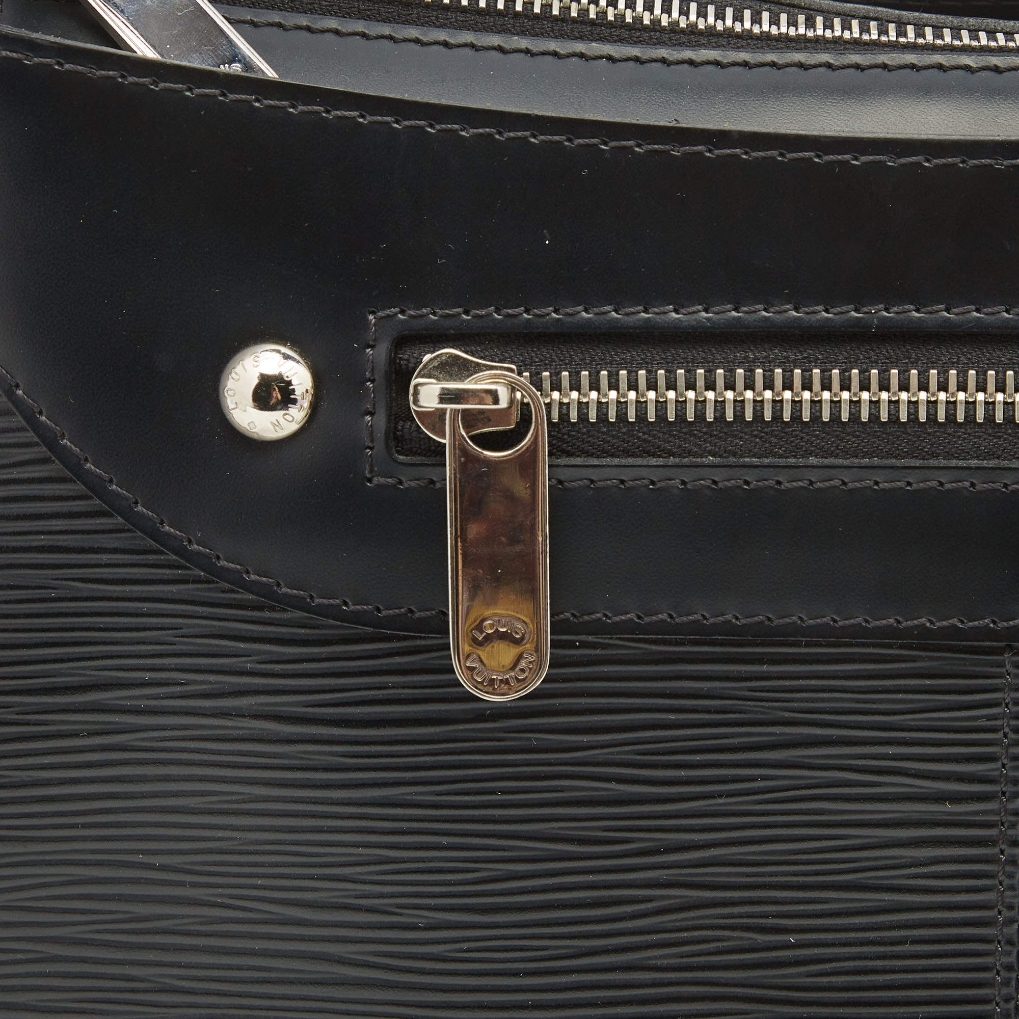 Sold at Auction: Louis Vuitton, Paris: Turenne Black Epi Leather