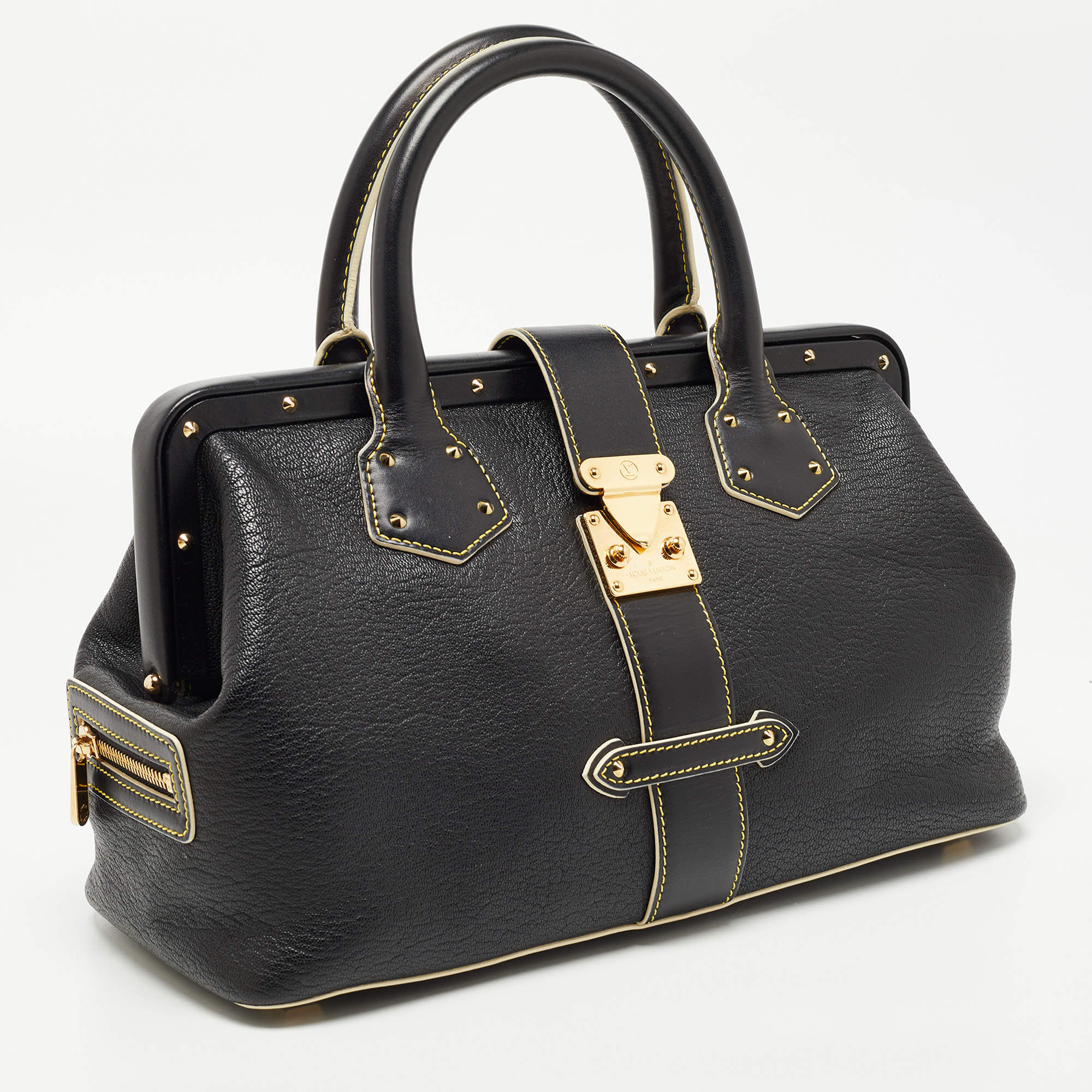 Louis Vuitton Black Suhali Leather L'Ingenieux PM Bag - Yoogi's Closet