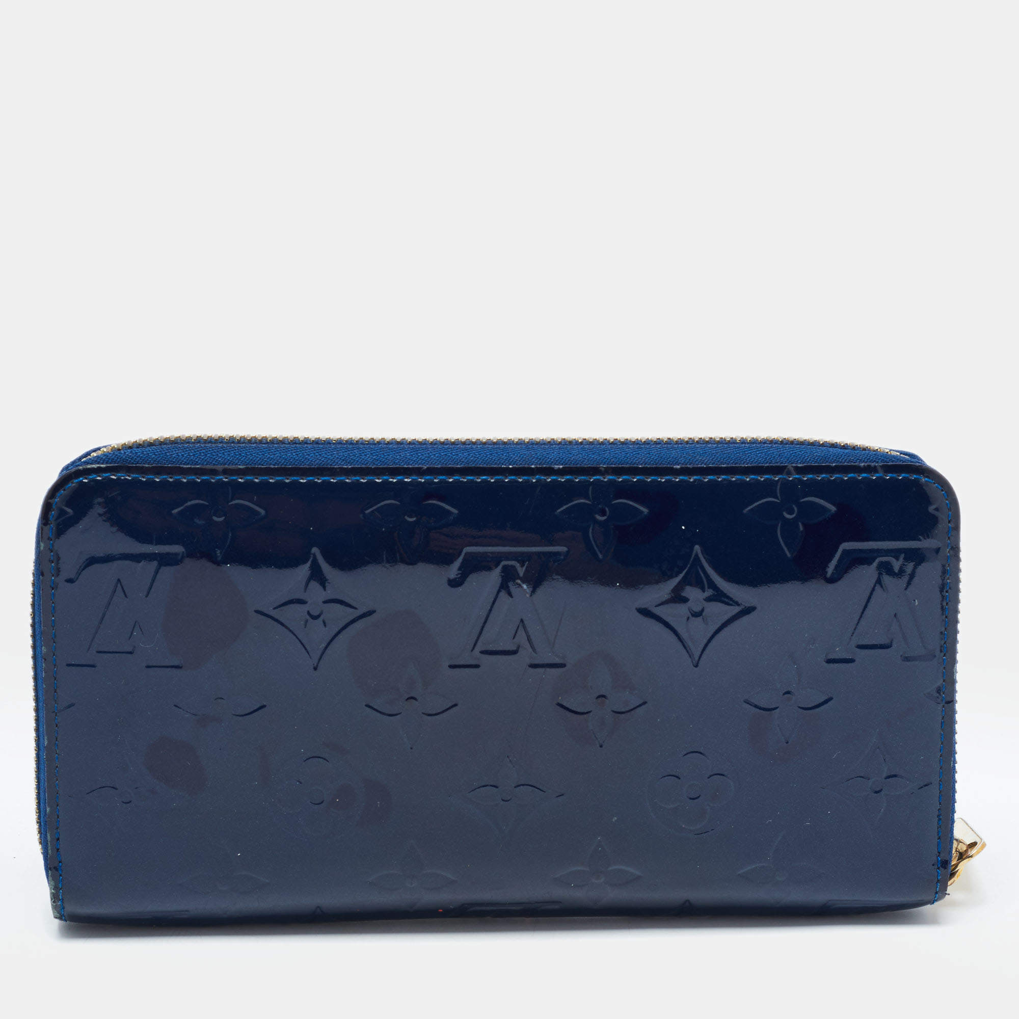 Louis Vuitton Navy Blue Monogram Vernis Zippy Wallet Louis Vuitton | The  Luxury Closet