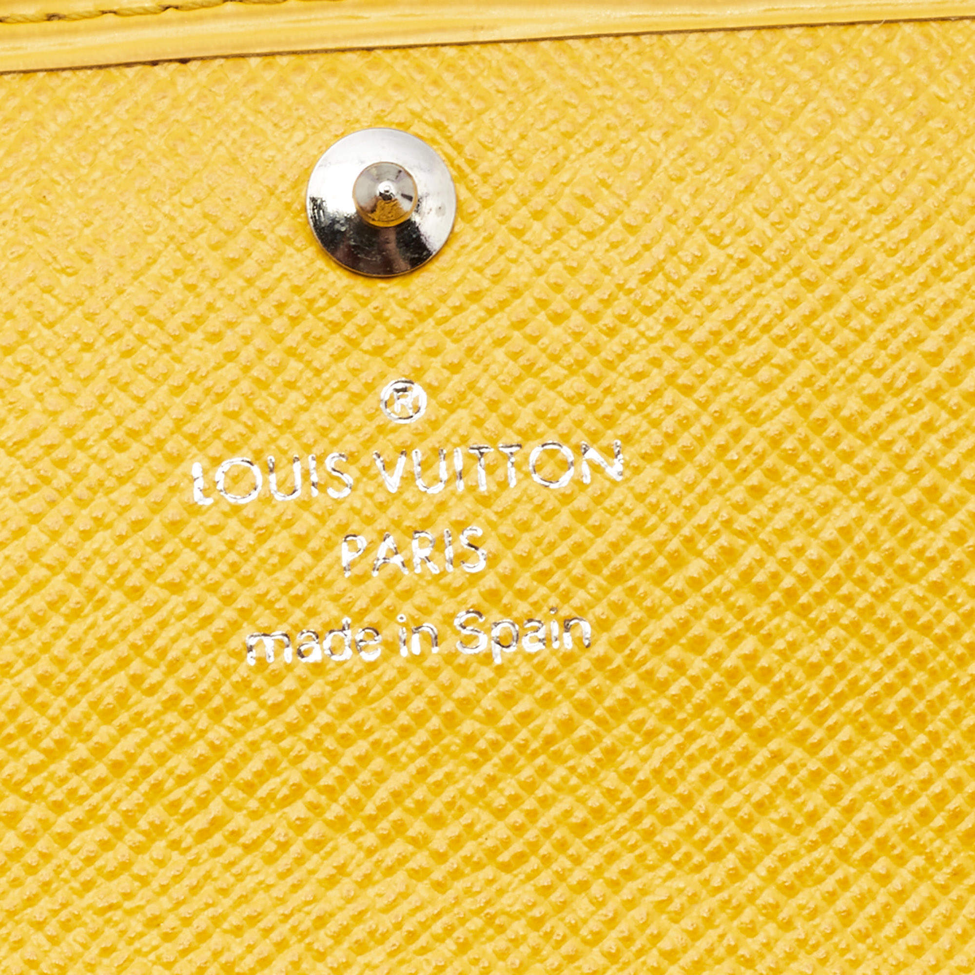 Louis Vuitton Citron Epi Leather Sarah Wallet Louis Vuitton
