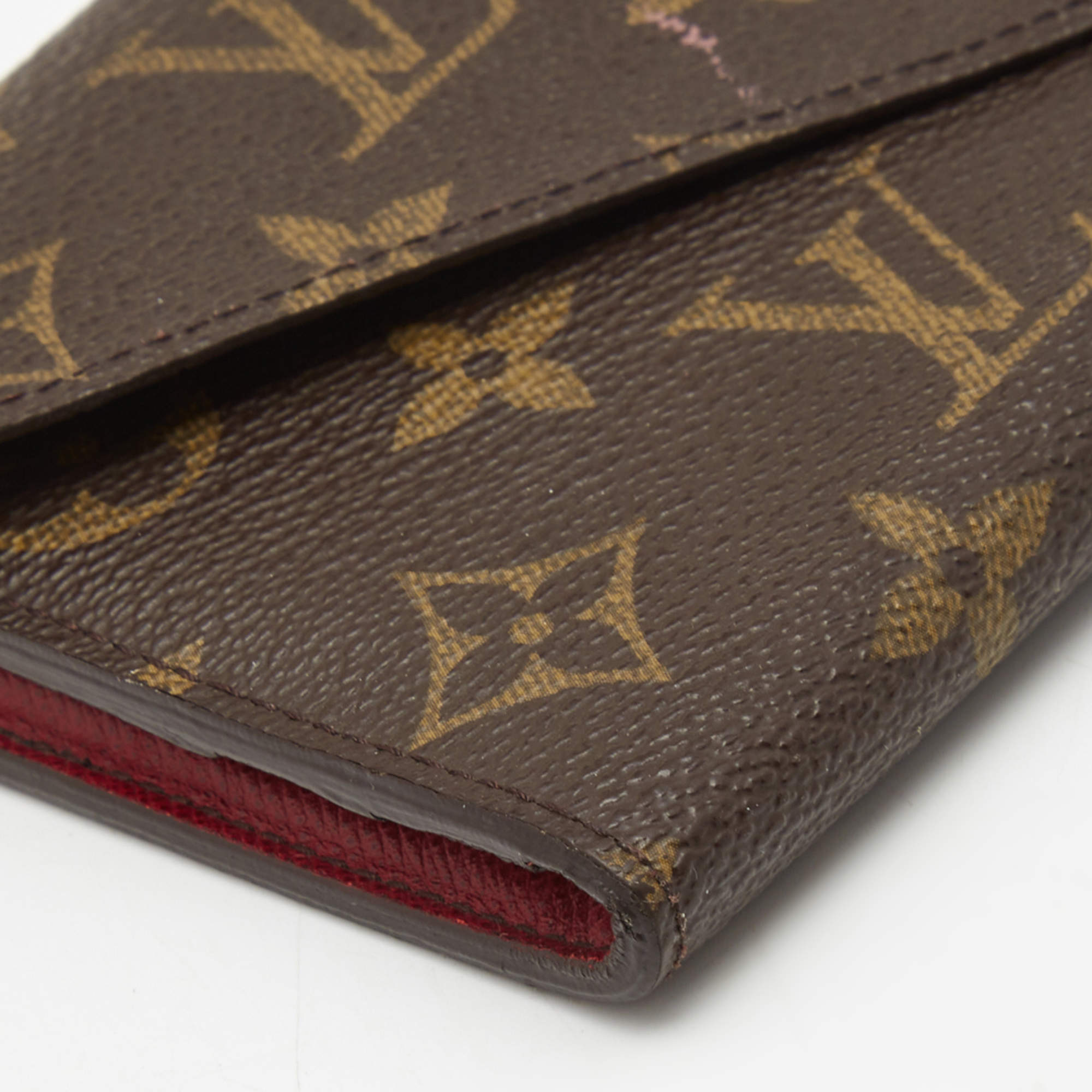 Louis Vuitton Josephine Wallet Zippered Insert Monogram Red Lining in  Coated Canvas with Gold-tone - US