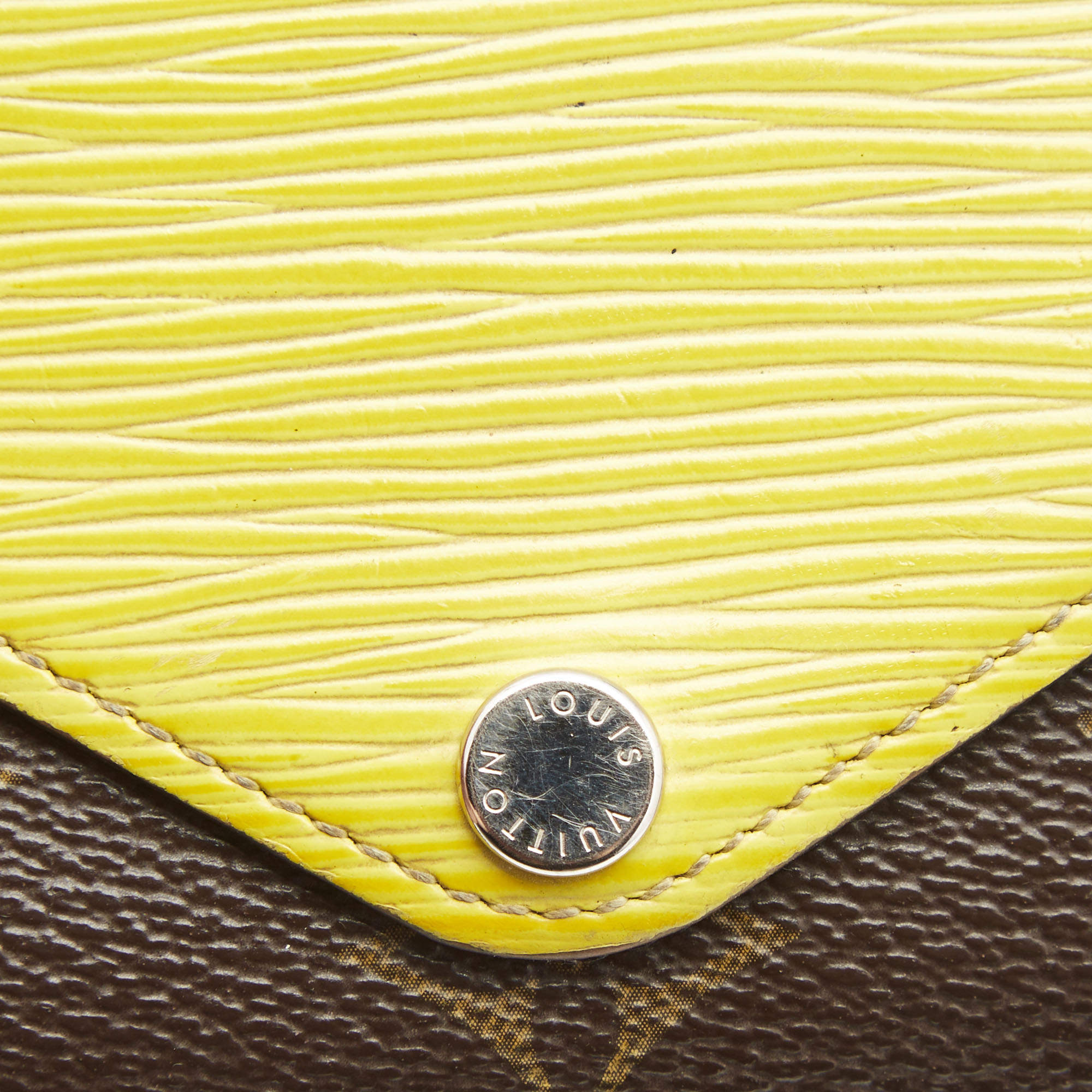 Louis Vuitton Piment Epi Leather and Monogram Canvas Marie-Lou Compact  Wallet - Yoogi's Closet