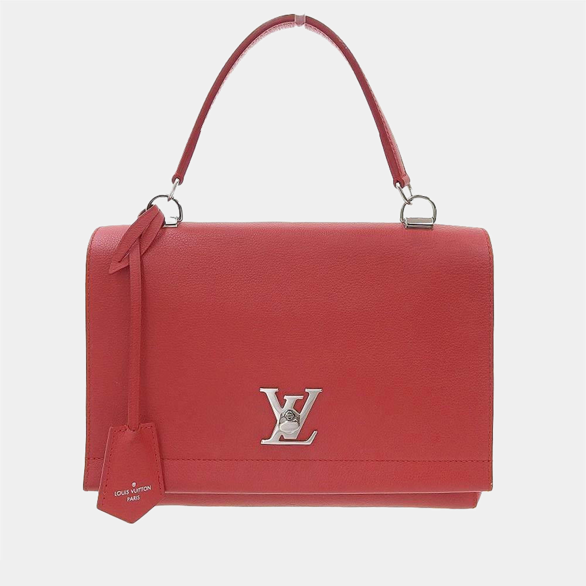 Lockme bag in pink leather Louis Vuitton - Second Hand / Used – Vintega