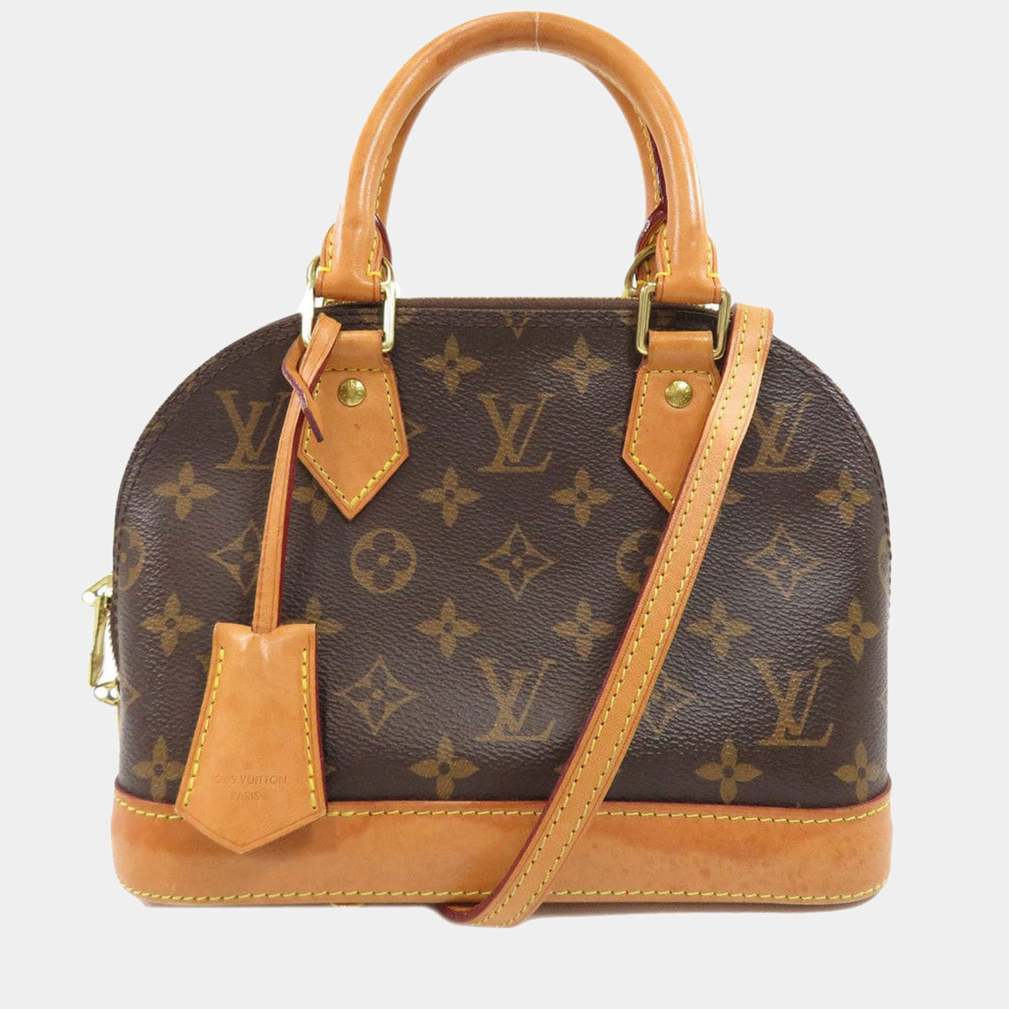 Louis Vuitton Alma BB Monogram Canvas Satchel Crossbody Bag