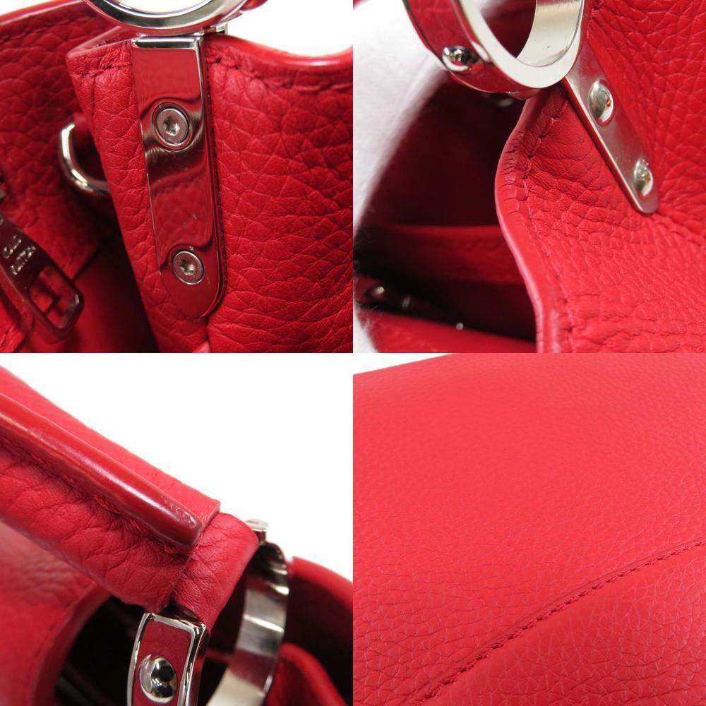 Louis Vuitton Taurillon Capucines MM Red – Redo Luxury