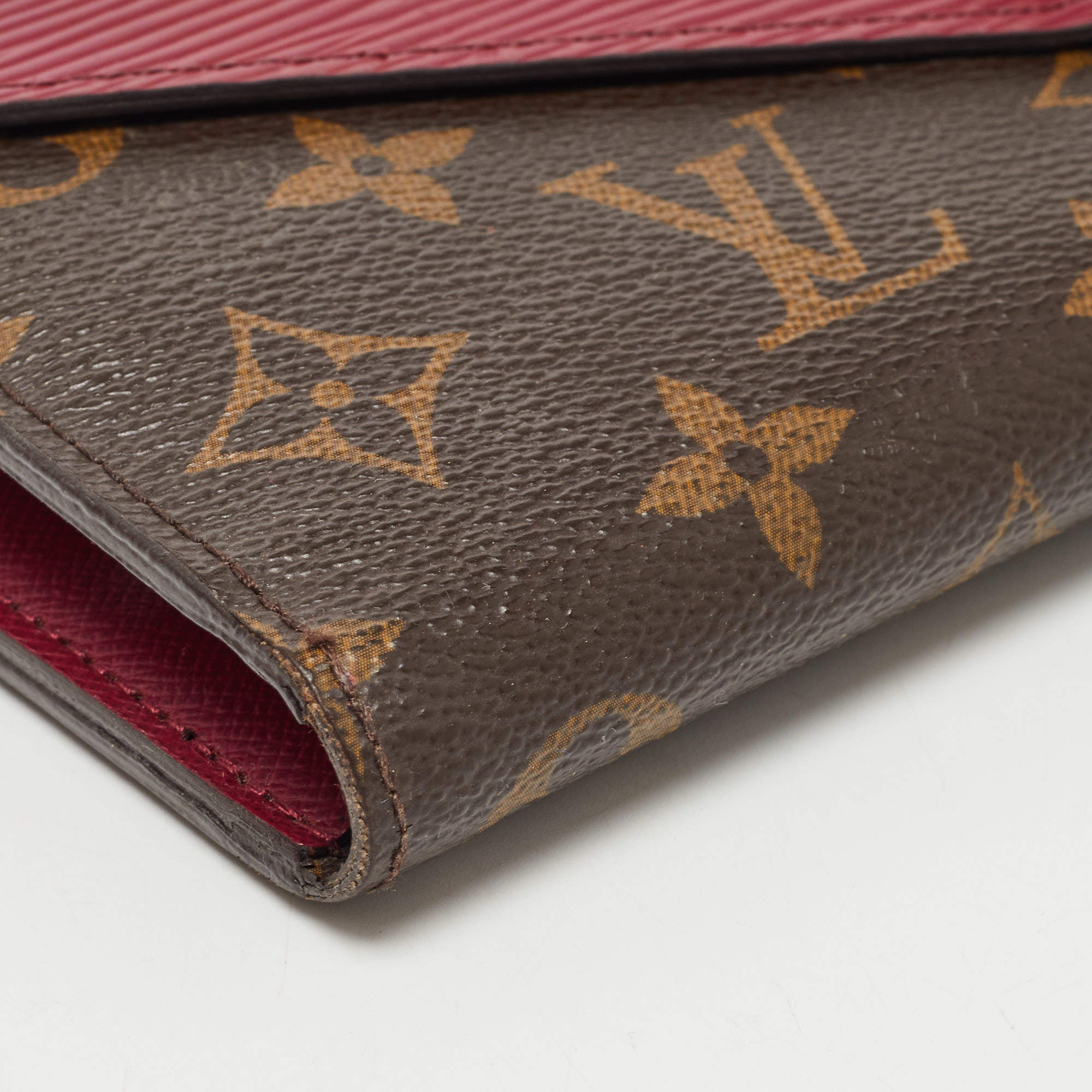 🔥NEW LOUIS VUITTON Marie-Lou Long Wallet Monogram Epi Leather Fuchsia RARE  GIFT