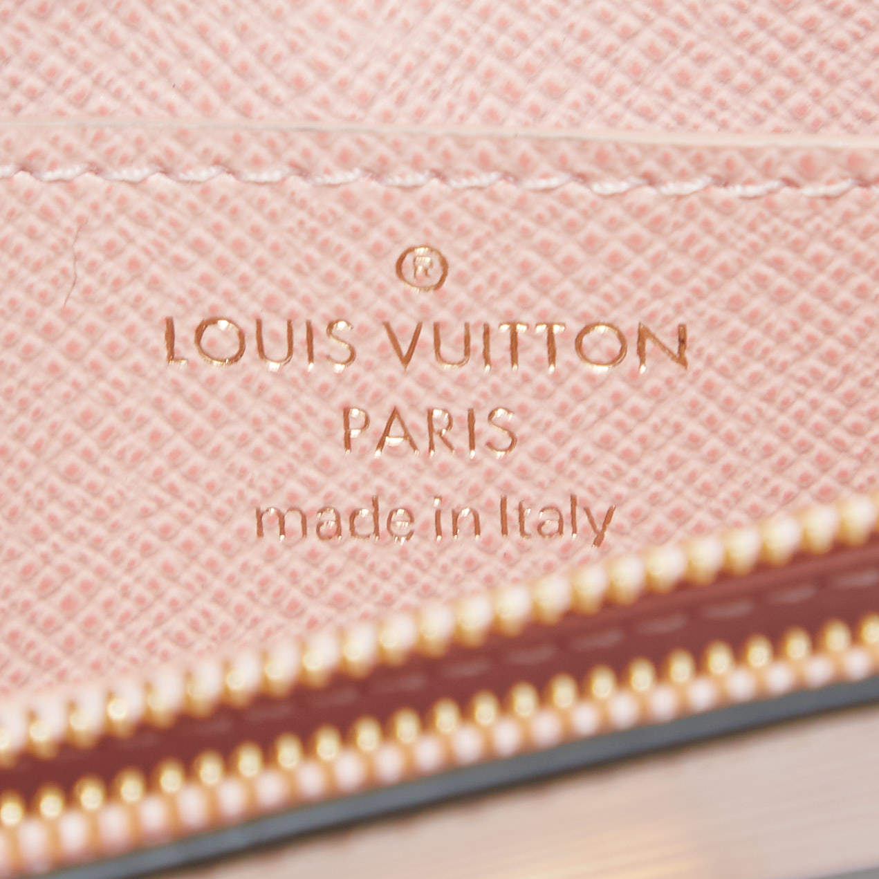 Louis Vuitton Rose Ballerine EPI Leather Trunk Chain Wallet with Palladium Hardware, 2019 (Very Good), Pink Womens Handbag