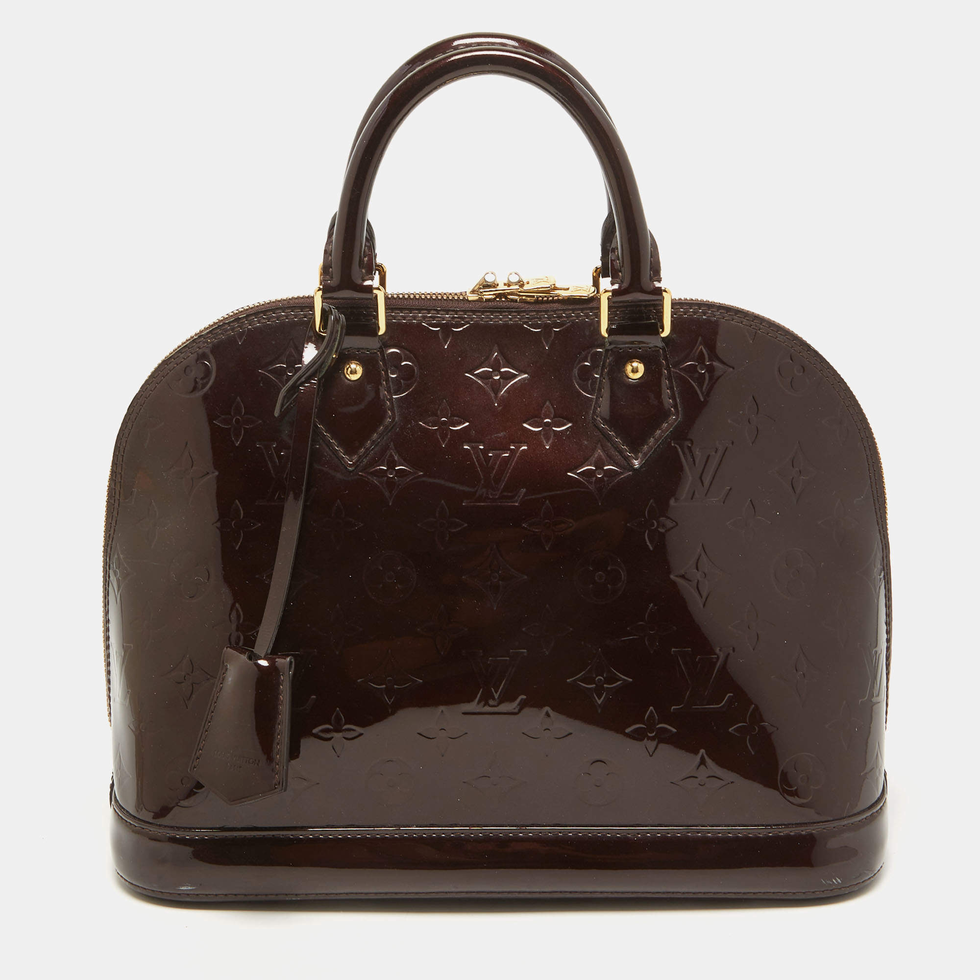 Louis Vuitton Amarante Monogram Vernis  Alma PM Bag