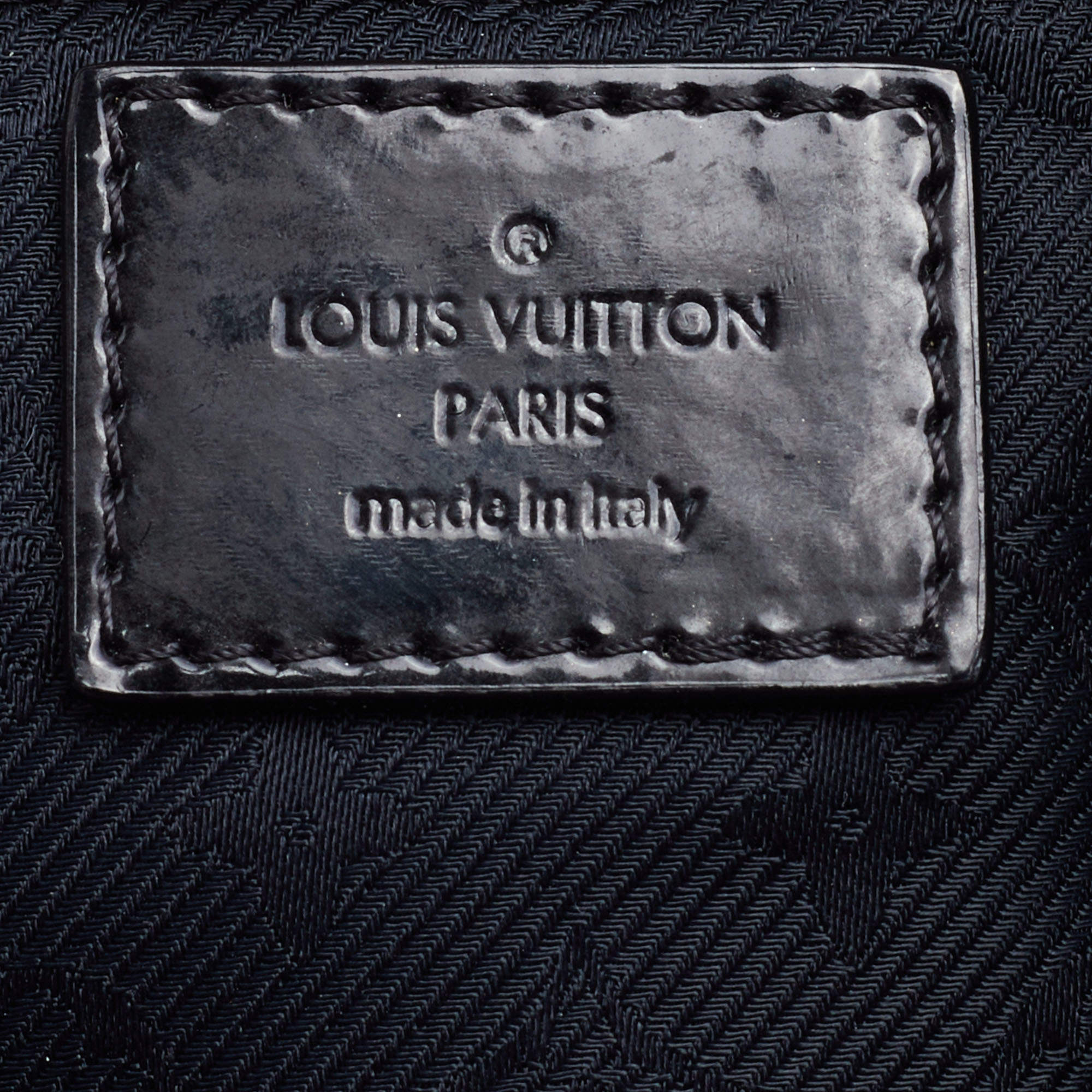Louis Vuitton Altair Clutch Monogram Jacquard Textile Black 404011