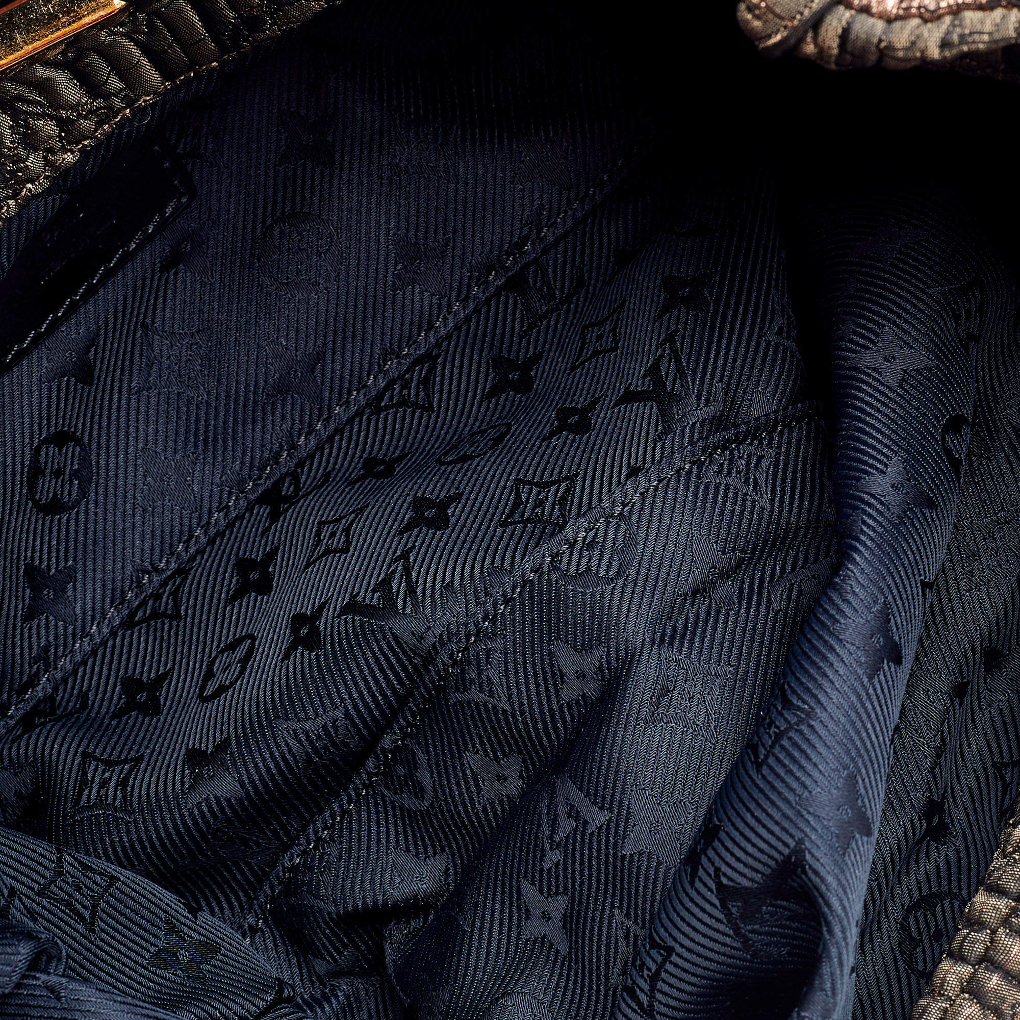 Louis Vuitton Altair Clutch Monogram Jacquard Textile Black 404011