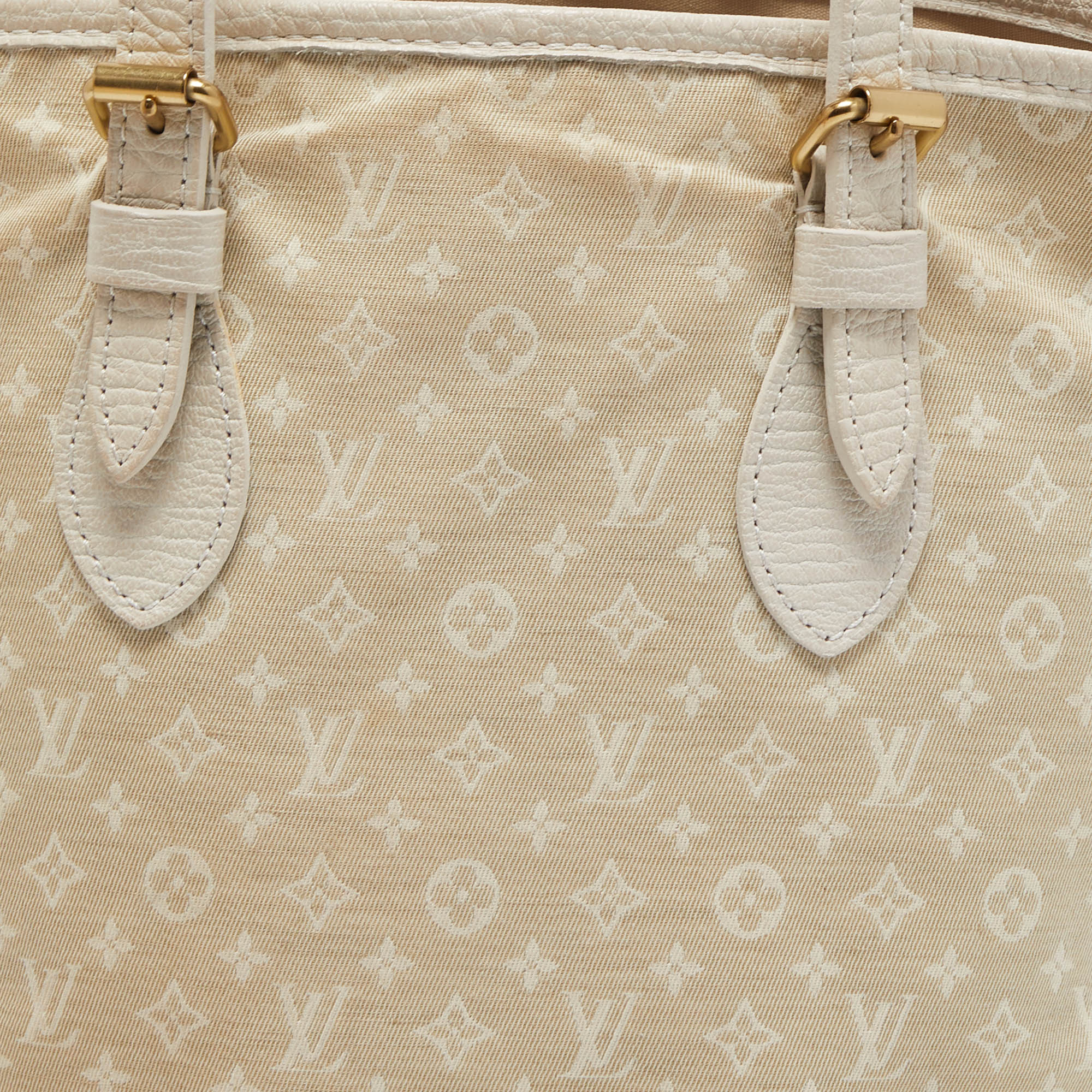 Louis Vuitton Dune Monogram Mini Lin Canvas Petite Bucket Bag - Yoogi's  Closet