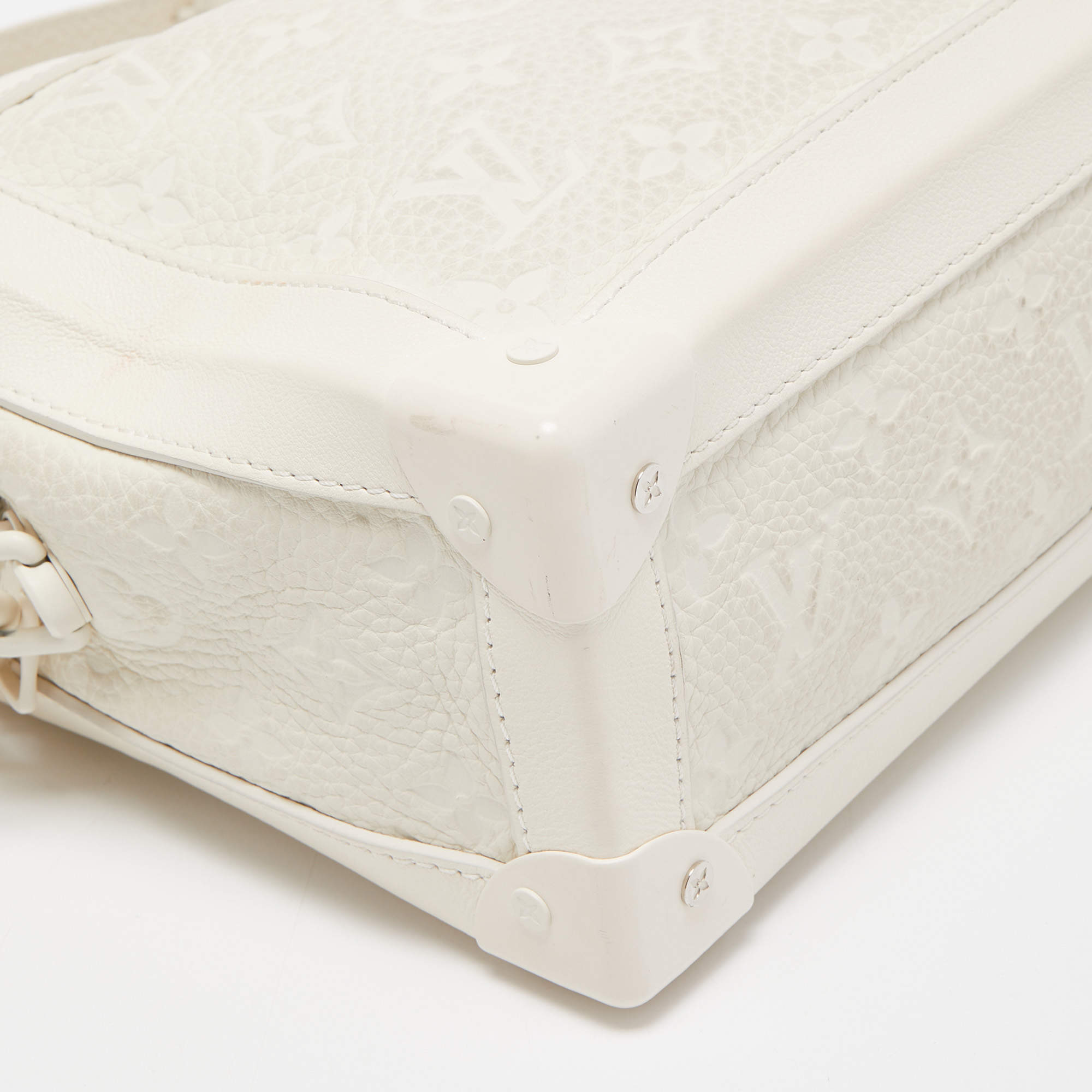 Louis Vuitton Soft Trunk trunk in off-white empreinte monogram leather