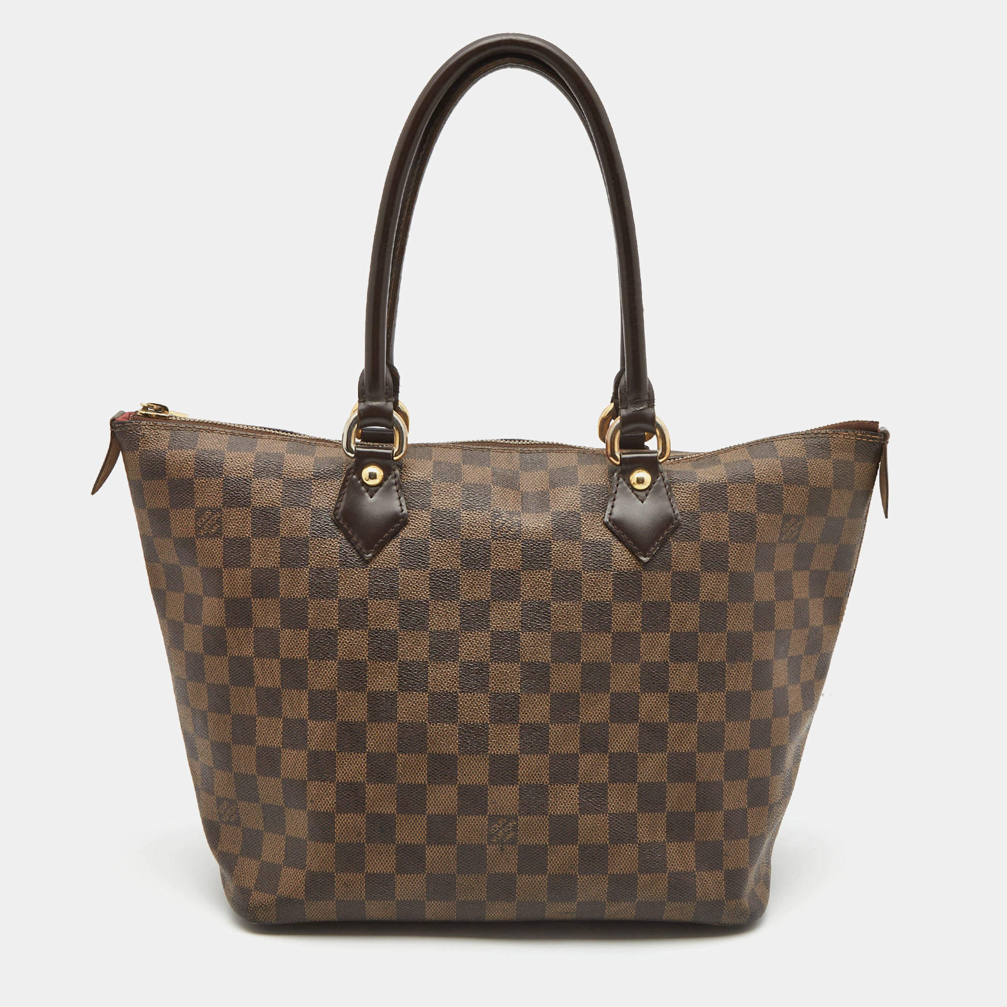 Pre Owned Louis Vuitton Damier Ebene Canvas Saleya MM Bag