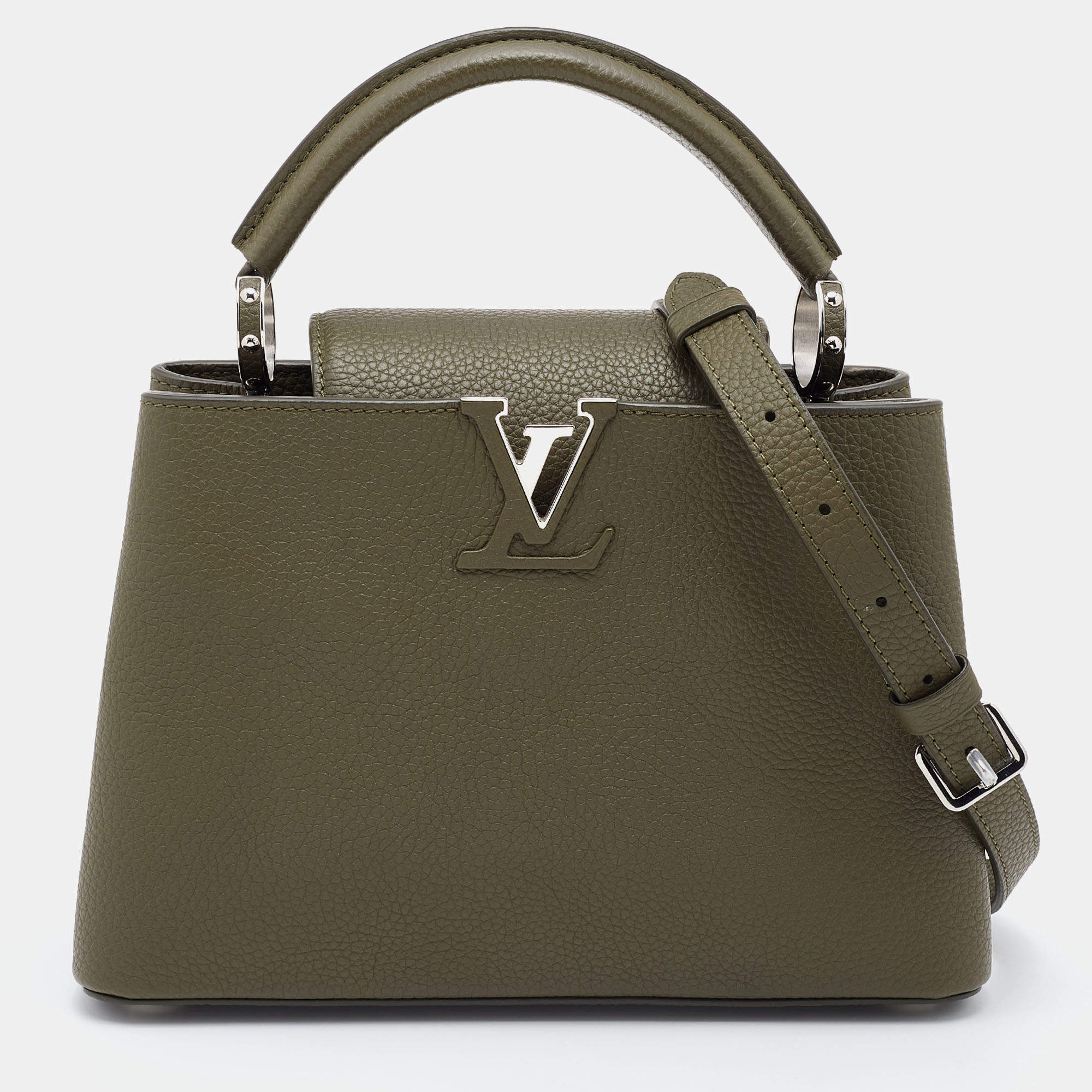 Louis Vuitton Capucines BB Bag in Khaki Taurillon Leather — UFO No