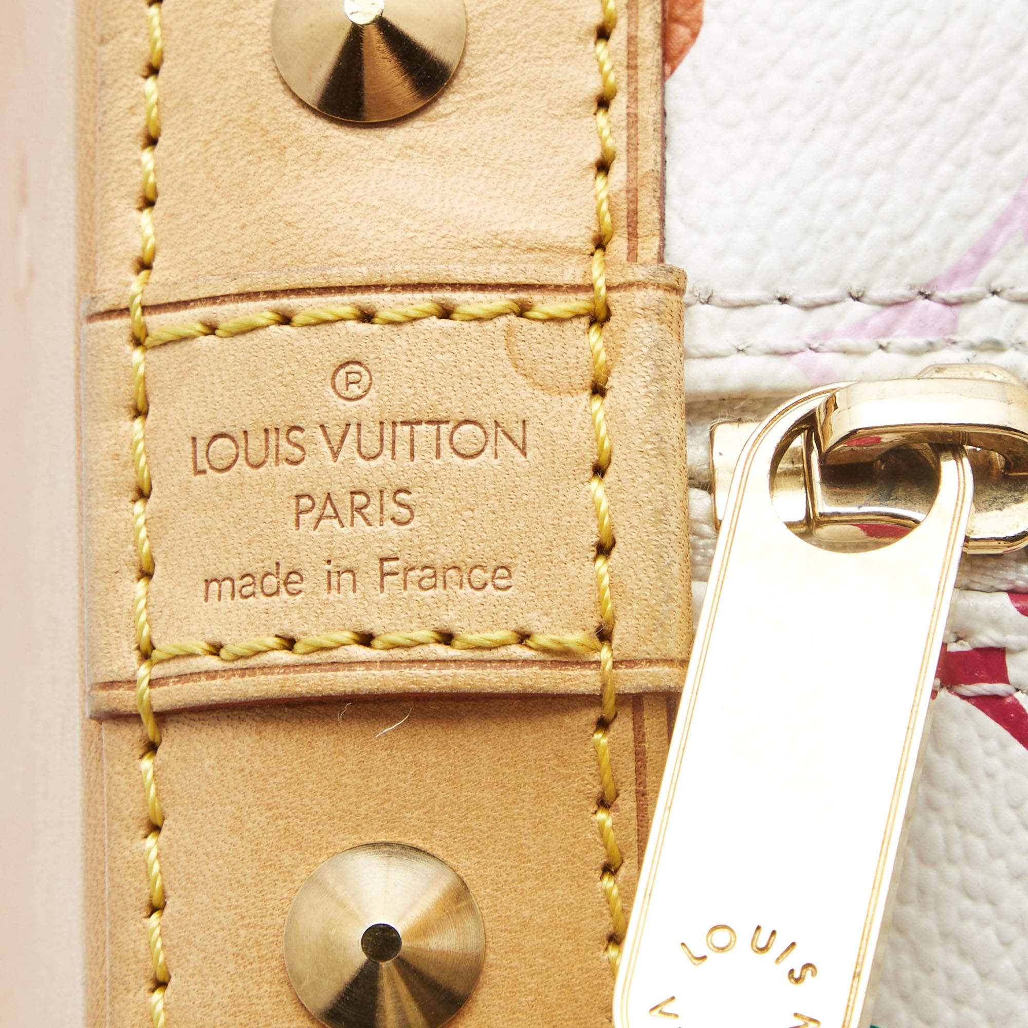 AUTHENTIC Louis Vuitton Alma White Monogram Multicolor PM PREOWNED (WB –  Jj's Closet, LLC