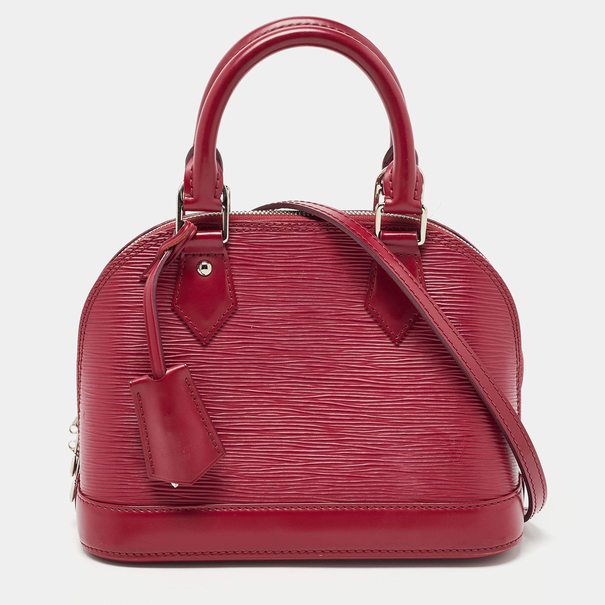 Pre Owned Louis Vuitton Fuchsia Epi Leather Alma BB Bag