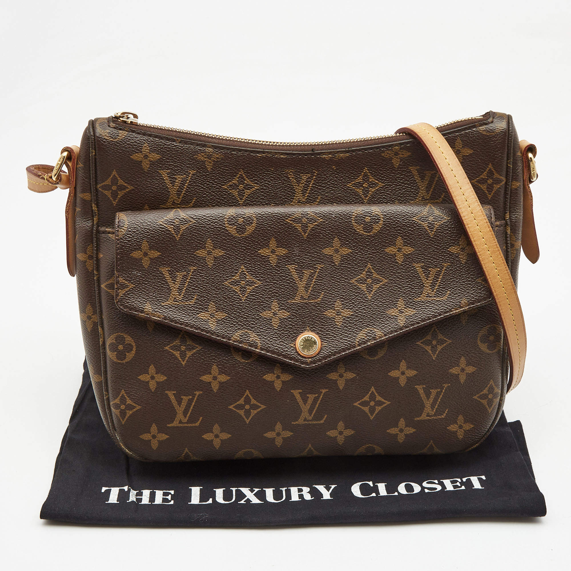 Louis Vuitton Mabillon Shoulder Bag Monogram Canvas Brown 22798743