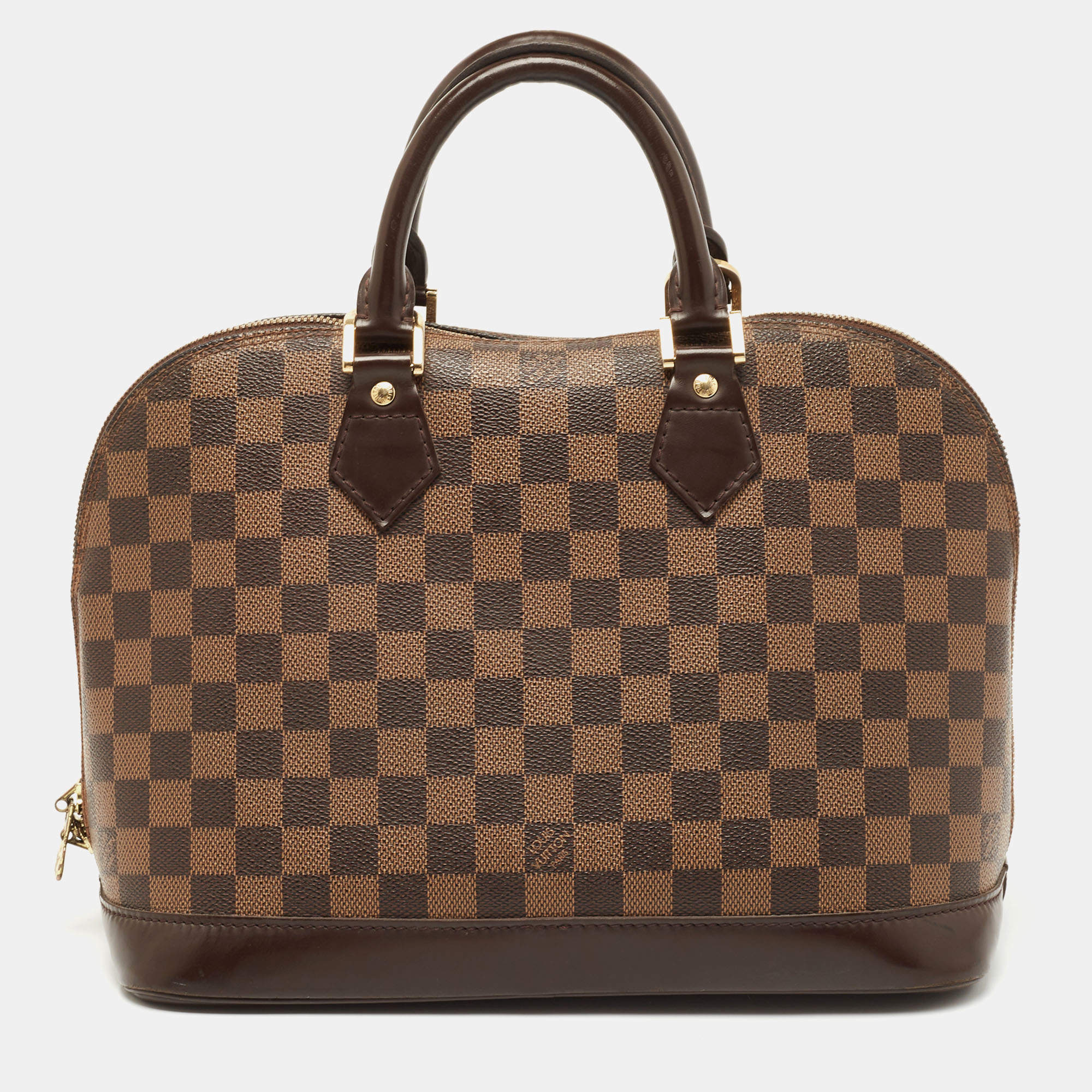 Pre Owned Louis Vuitton Damier Ebene Canvas Alma PM Bag